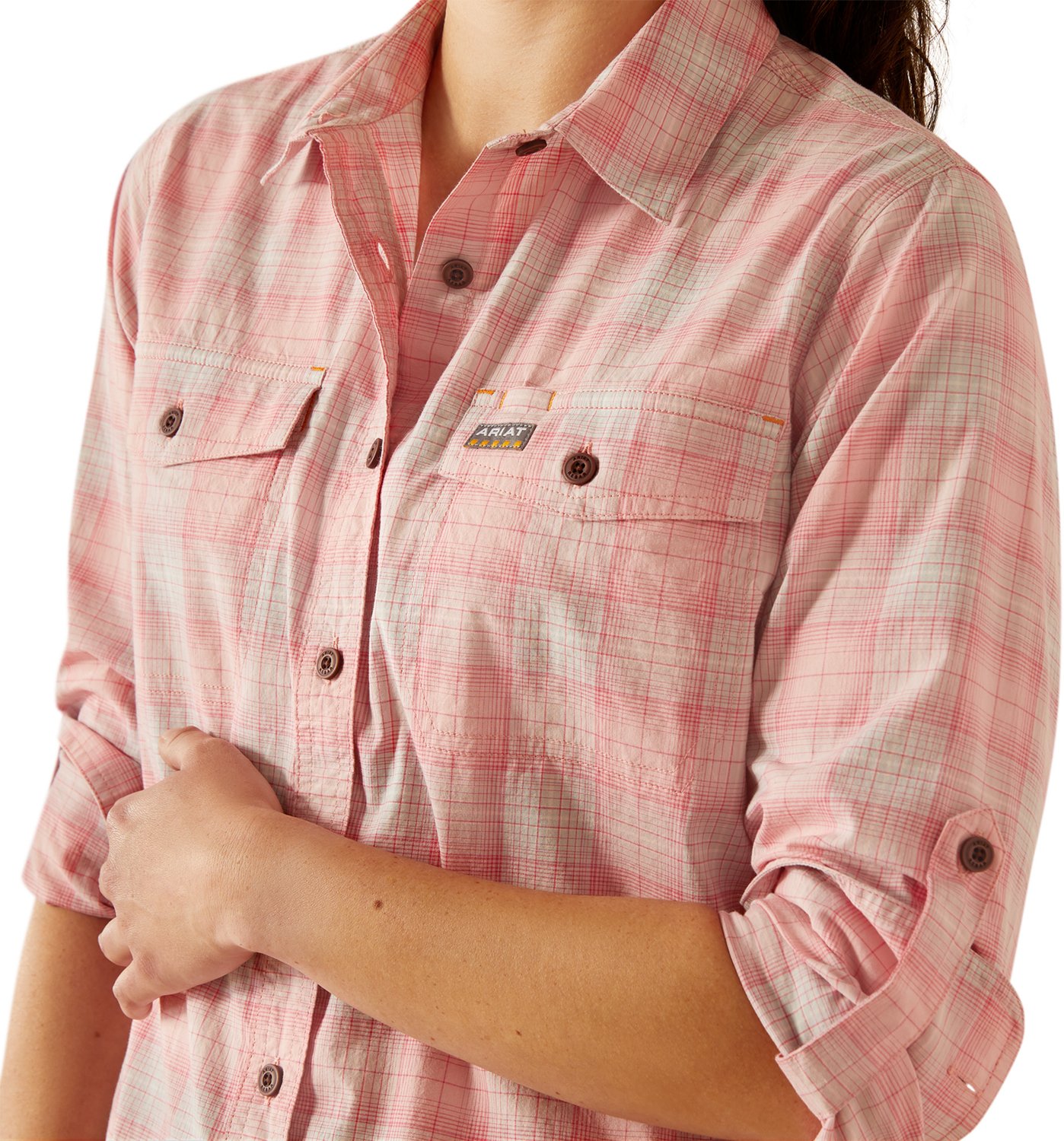 Ariat Women's Rebar Made Tough DuraStretch Long Sleeve Work Shirt - view number 4