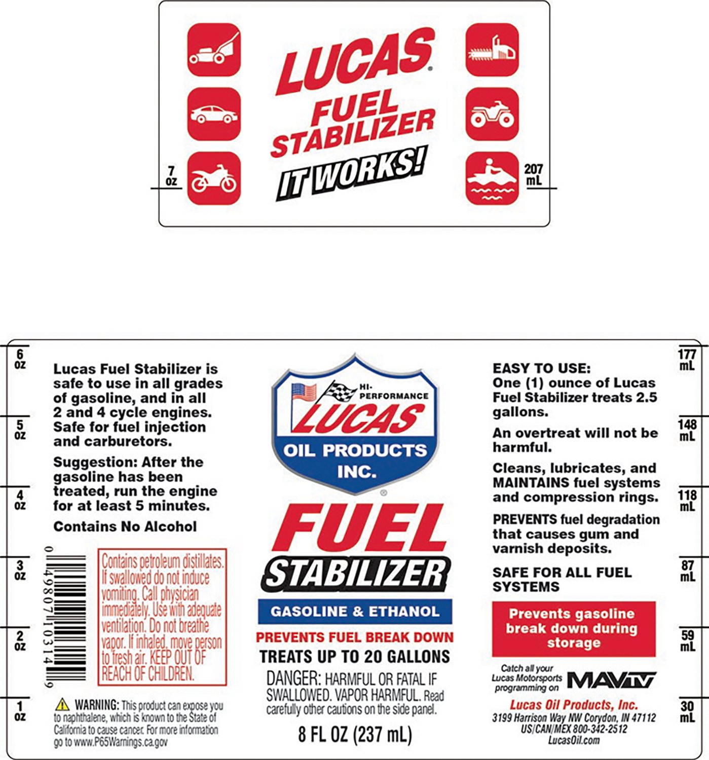 Lucas Oil Fuel Stabilizer 12-Pack                                                                                                - view number 3