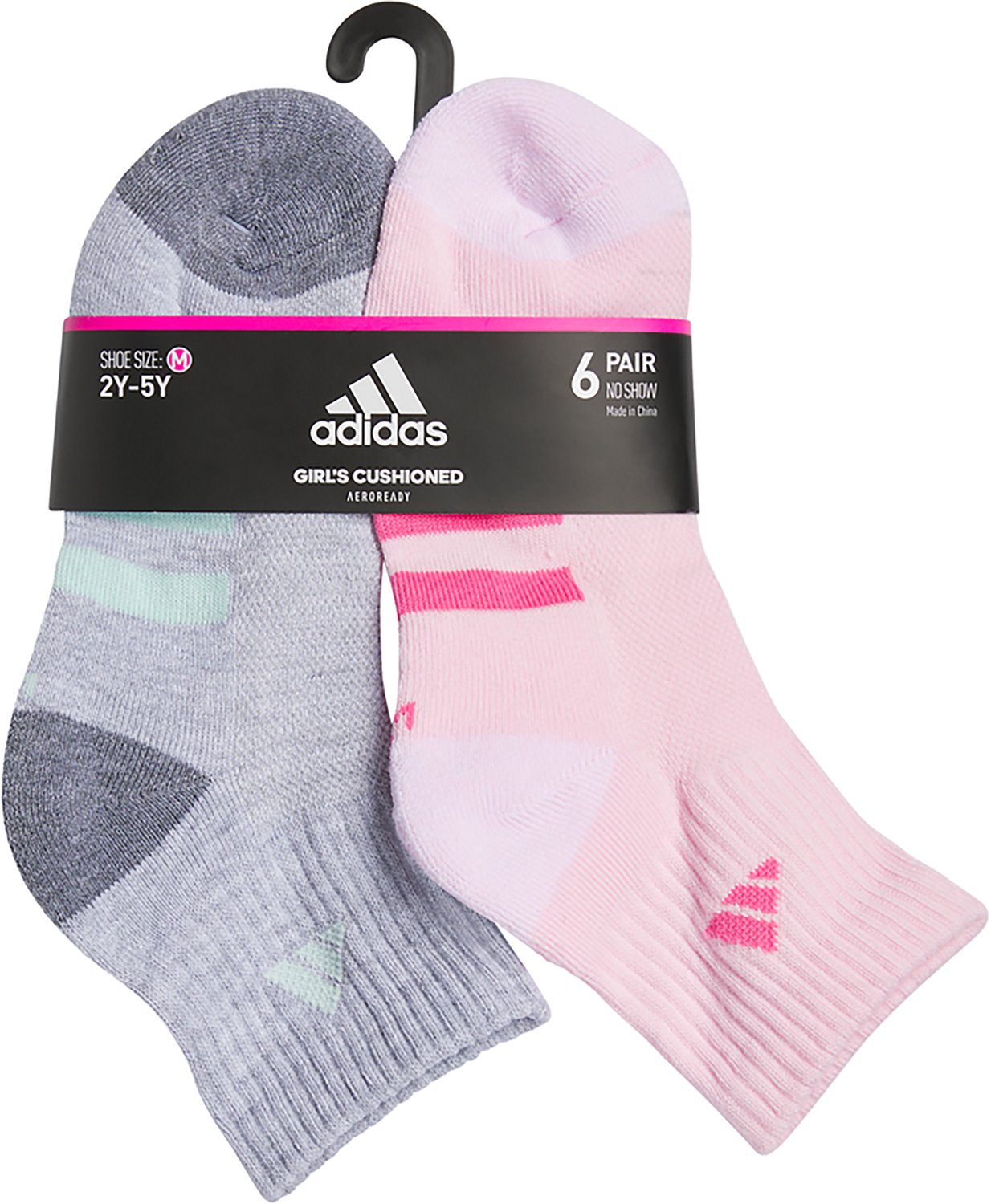 adidas Kids' Superlite 3.0 Athletic Cushioned Quarter Socks 6 Pack - view number 2
