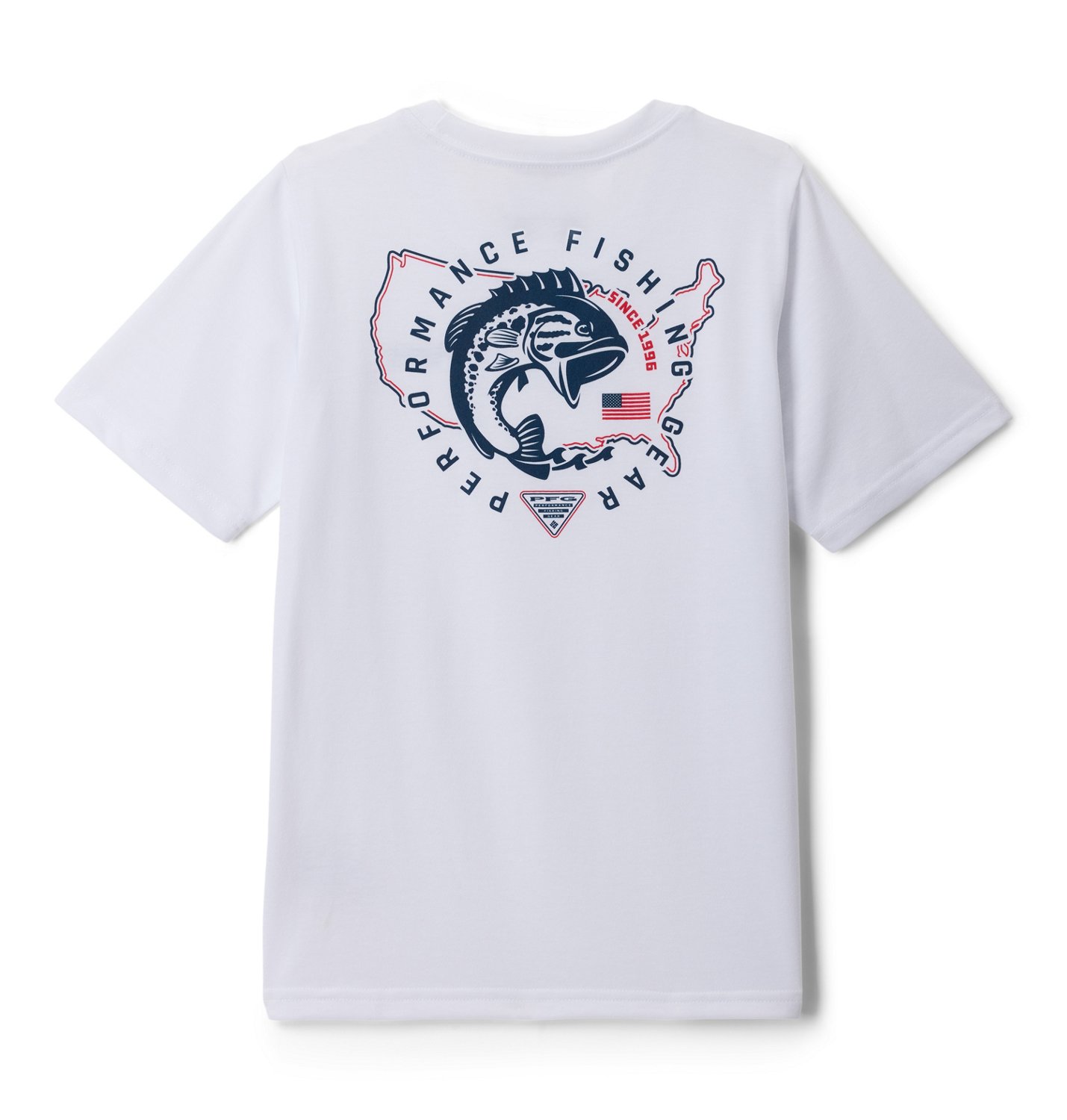 Columbia Sportswear Boys' Clean Line Pride USA Bass Short Sleeve T-shirt - view number 2