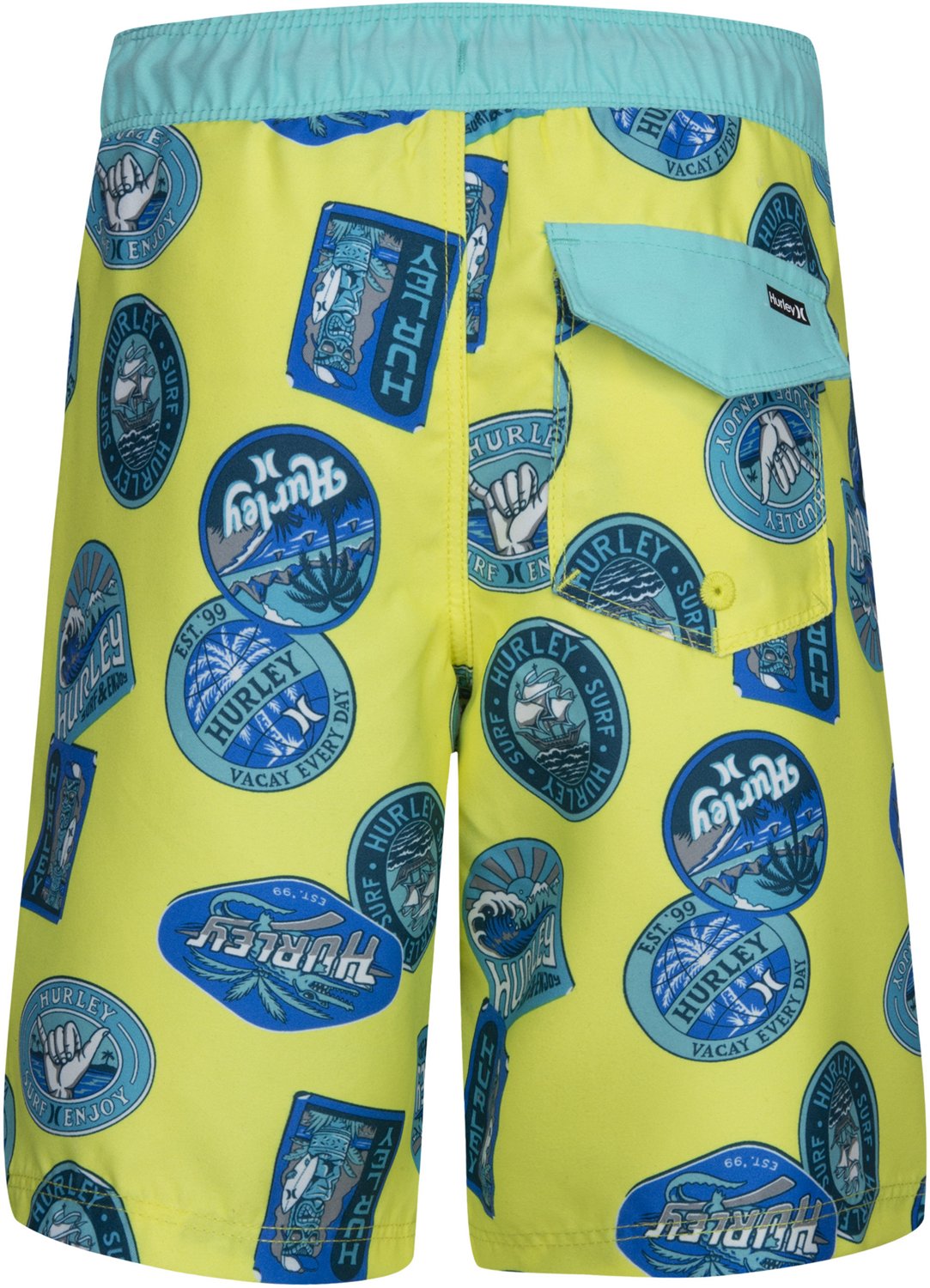 Hurley Boys' Travel Patch Pull-On Swim Shorts - view number 4