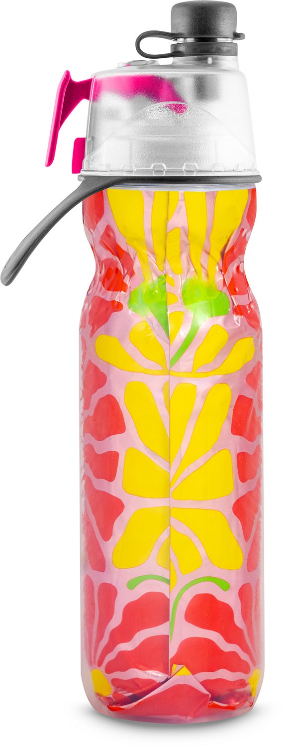 O2 COOL Mist N Sip Pink Floral 20 oz Water Bottle - view number 2