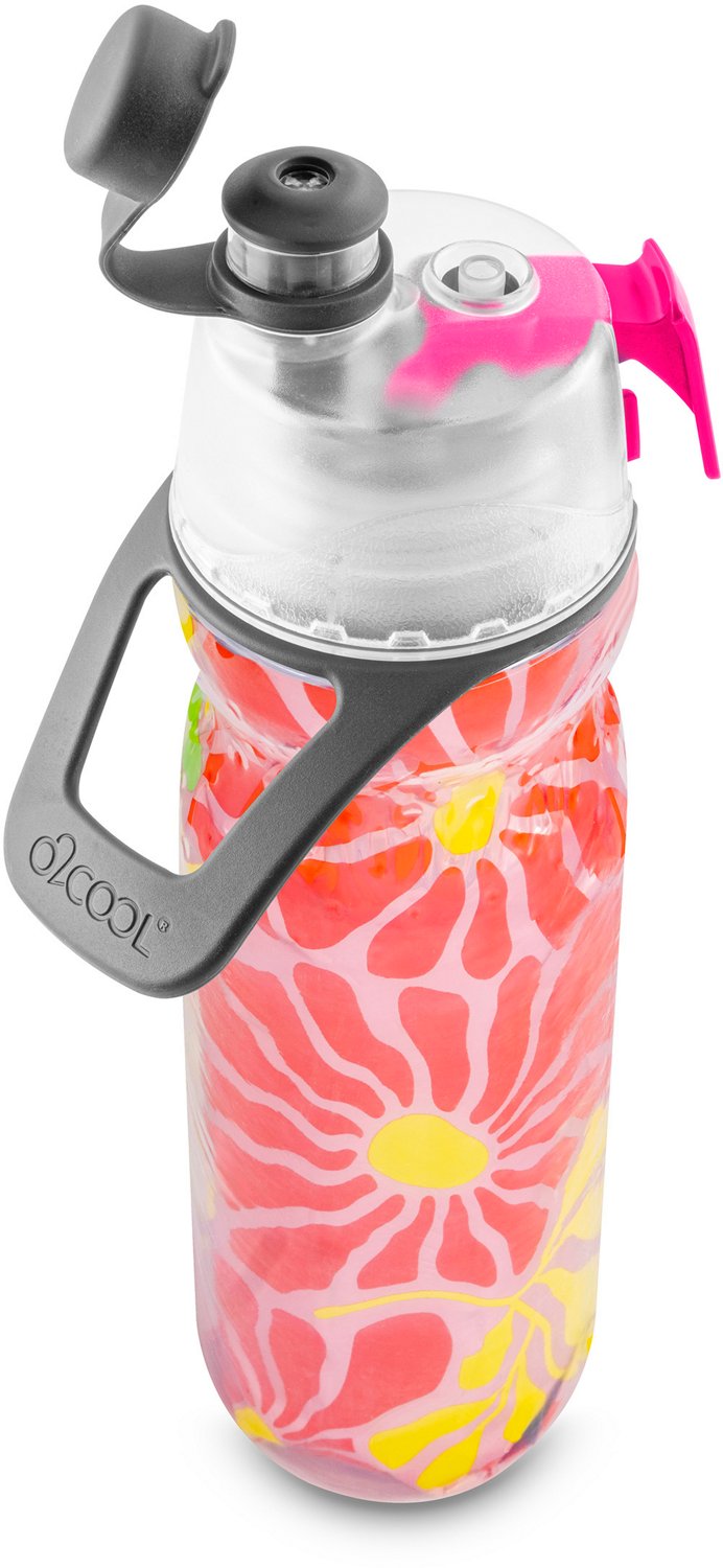 O2 COOL Mist N Sip Pink Floral 20 oz Water Bottle - view number 4
