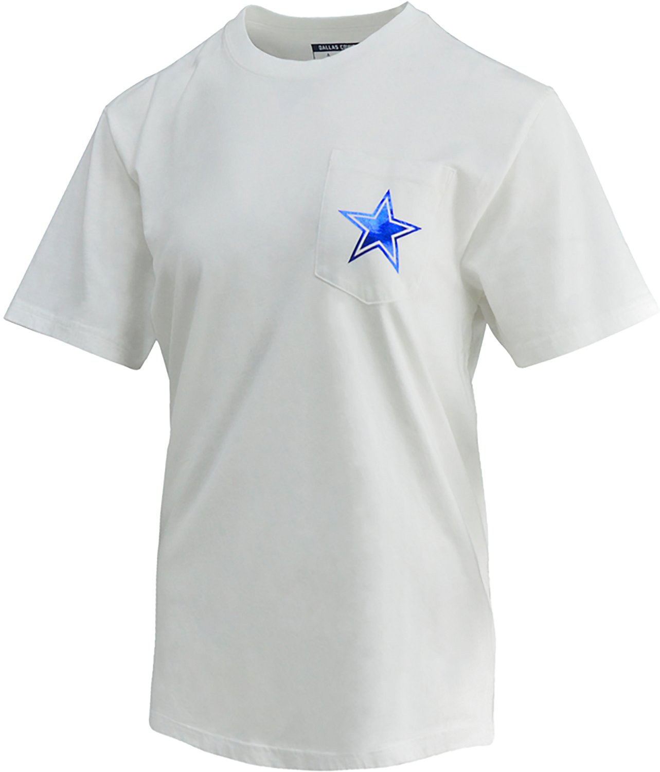 Lauren James Women's Dallas Cowboys Foil Short Sleeve T-shirt - view number 3