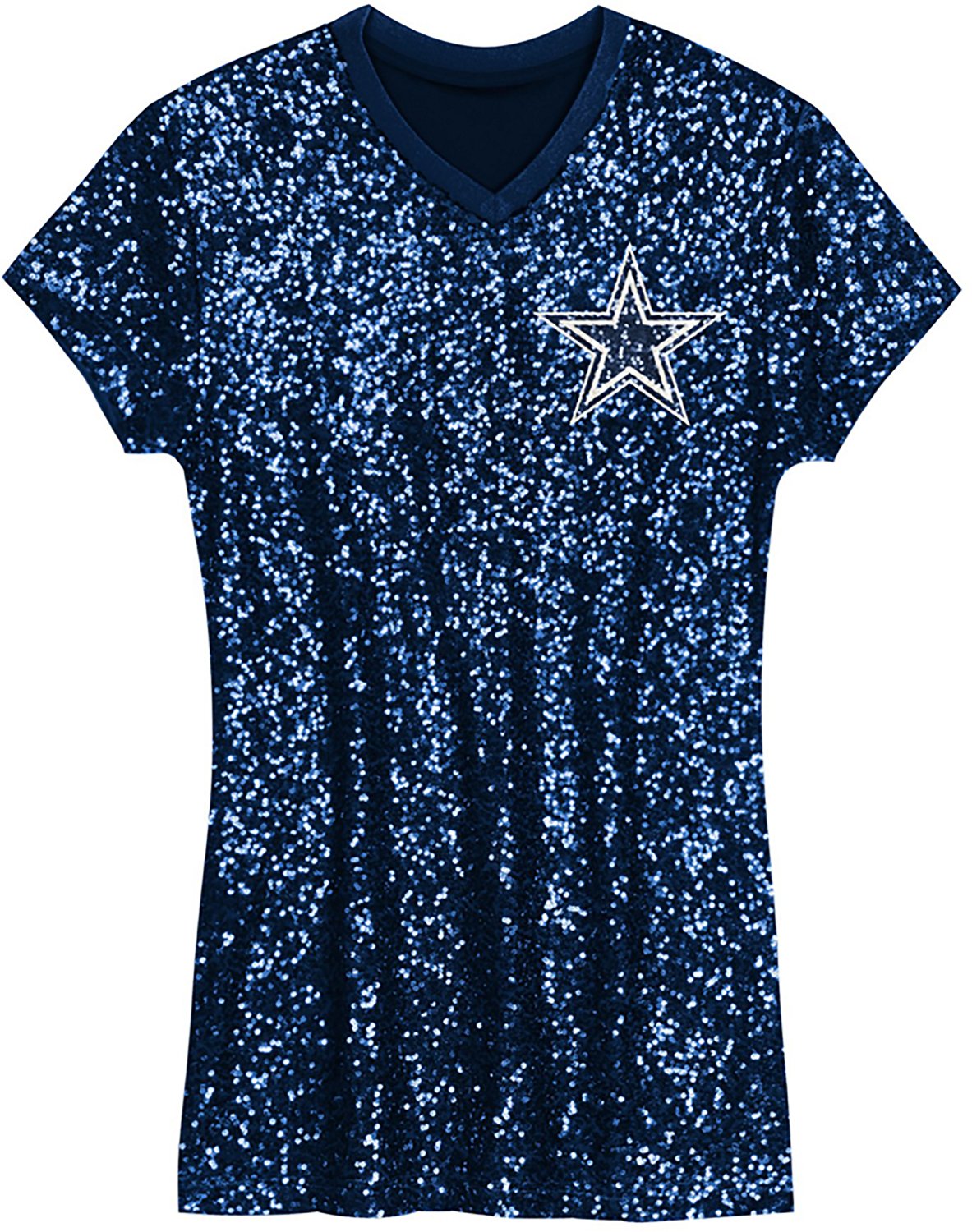 Outerstuff Women's Dallas Cowboys Wordmark Sequin Dress - view number 2