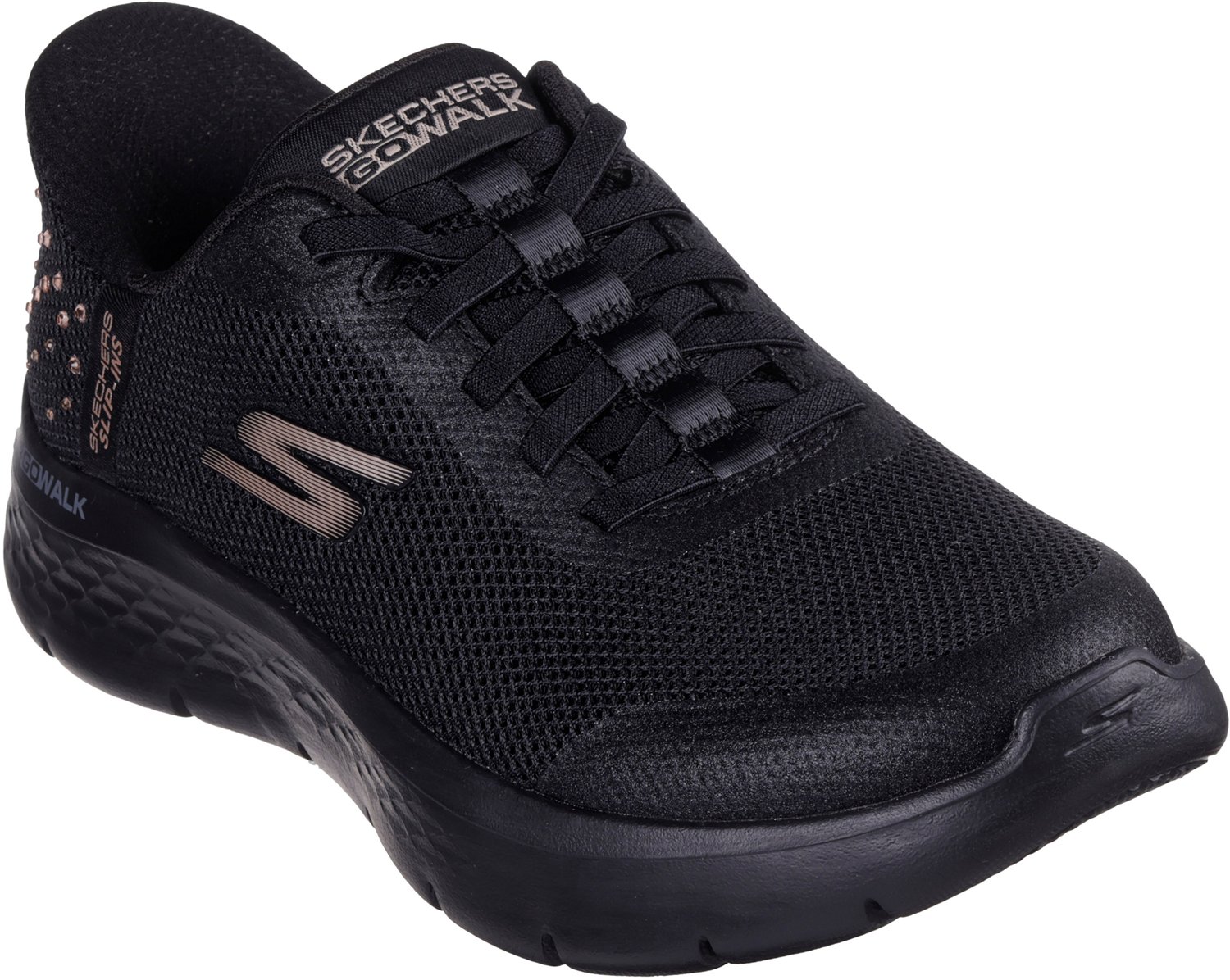 SKECHERS Women's Go Walk Flex Rhinestone Shoes                                                                                   - view number 3