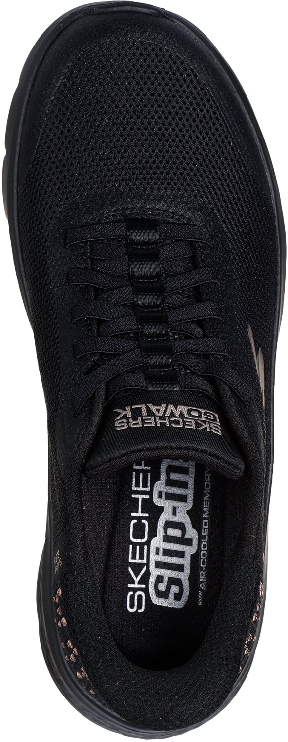 SKECHERS Women's Go Walk Flex Rhinestone Shoes                                                                                   - view number 4
