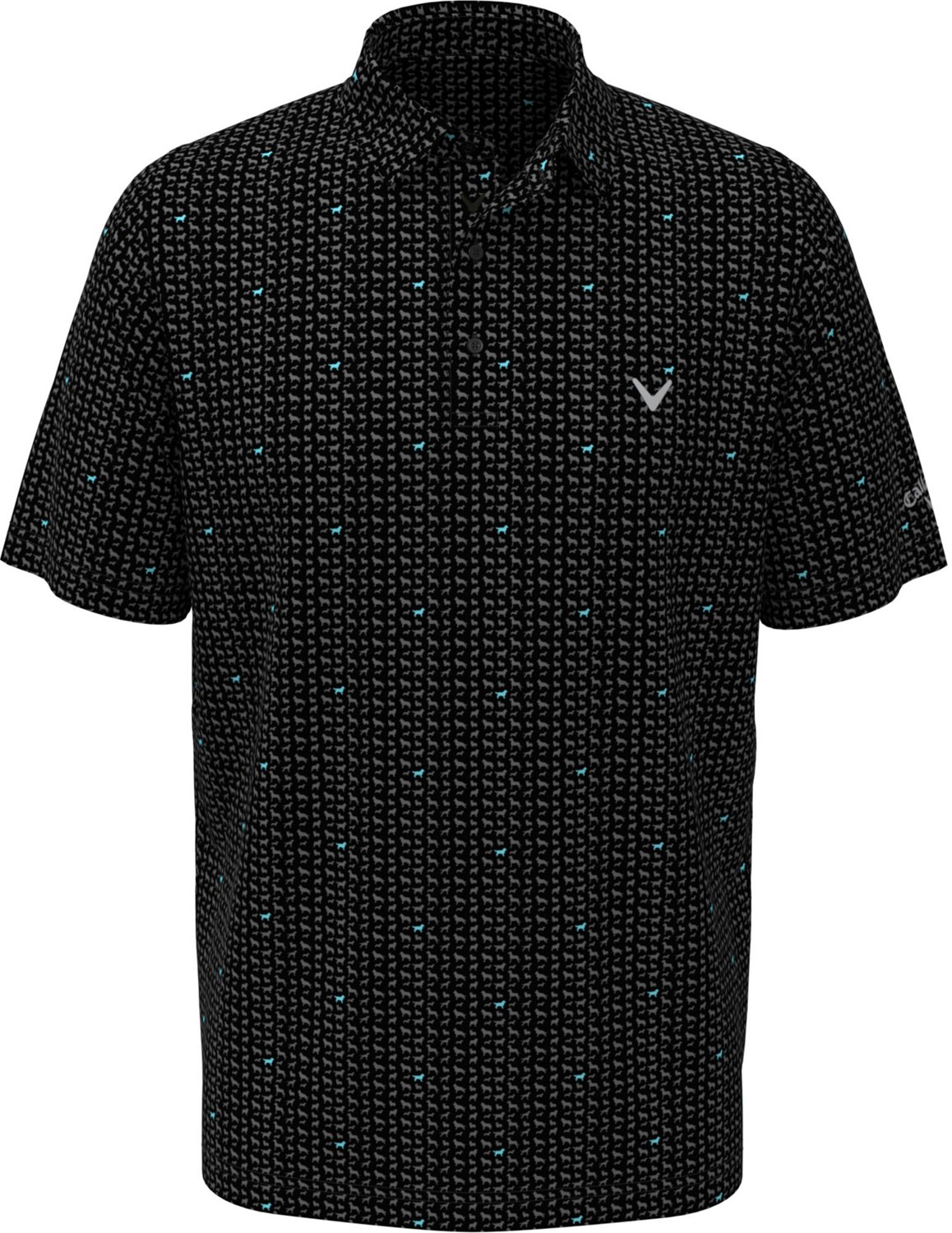 Callaway Men's Doggy Print Polo Shirt                                                                                           