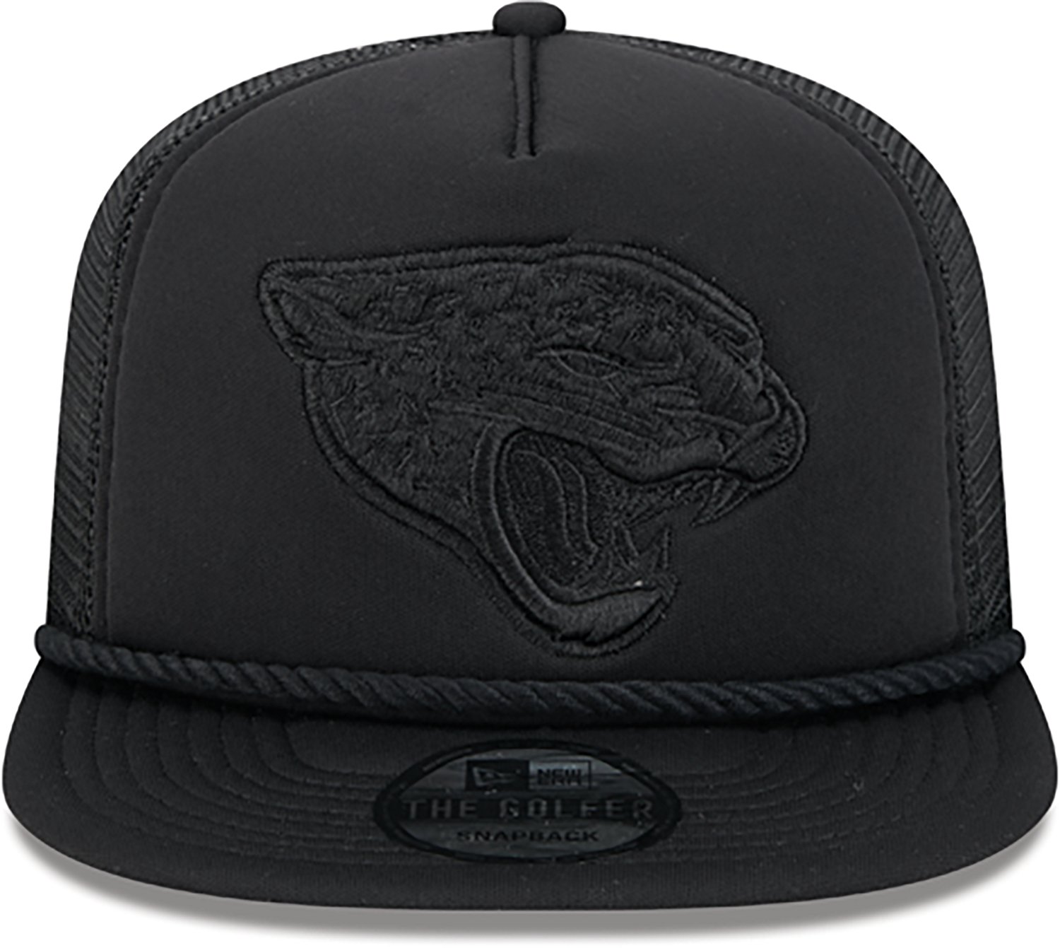 New Era Golfer Trucker Black on Black Jaguars Cap                                                                                - view number 2