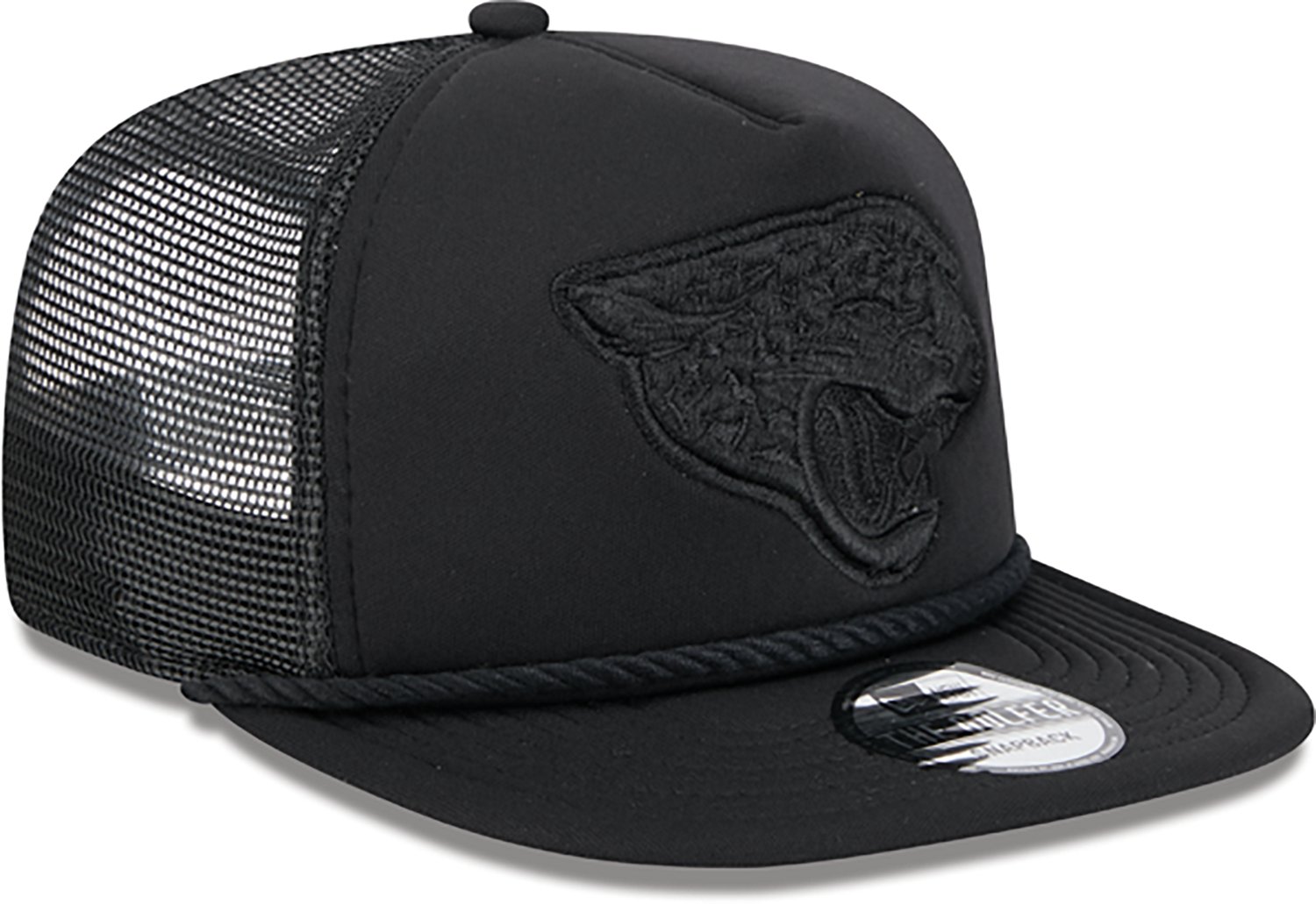 New Era Golfer Trucker Black on Black Jaguars Cap                                                                                - view number 3