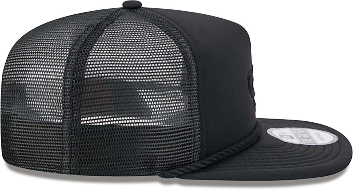 New Era Golfer Trucker Black on Black Saints Cap - view number 4