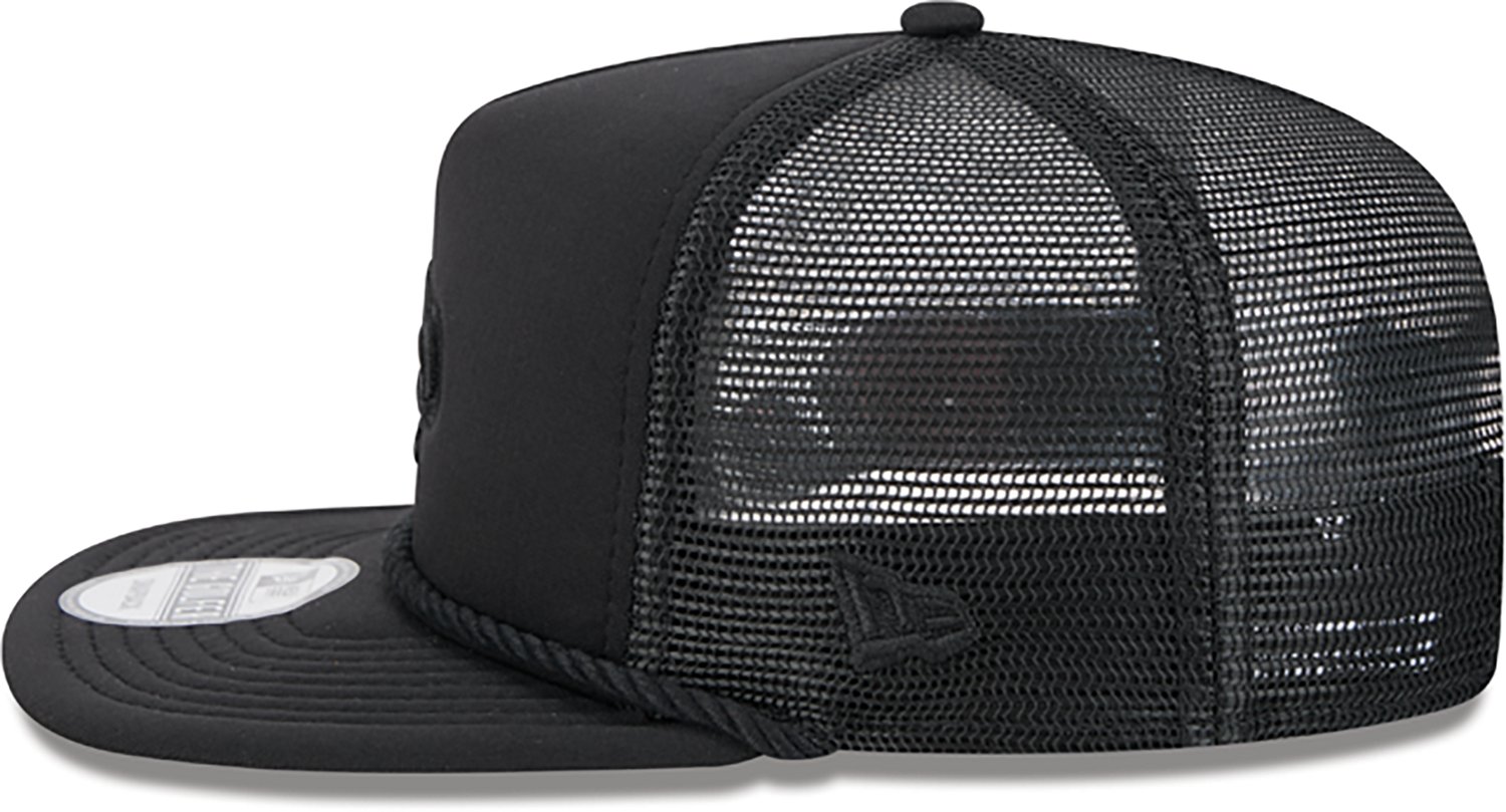 New Era Golfer Trucker Black on Black Saints Cap - view number 5