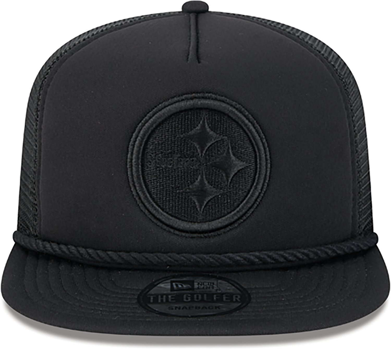 New Era Golfer Trucker Black Steelers Cap - view number 2