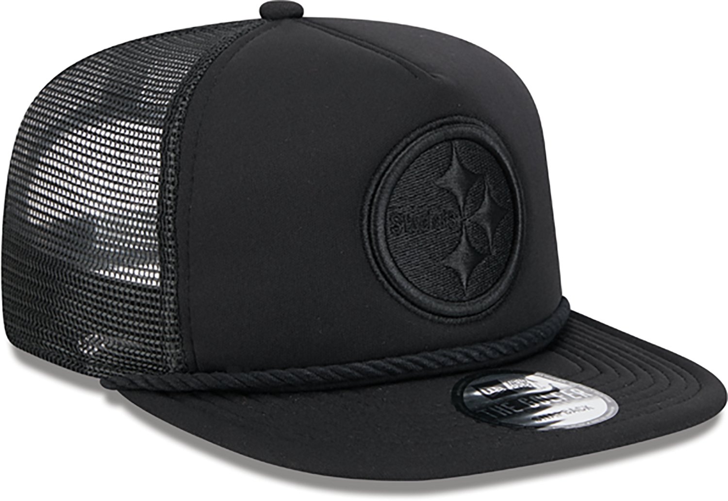 New Era Golfer Trucker Black Steelers Cap - view number 3