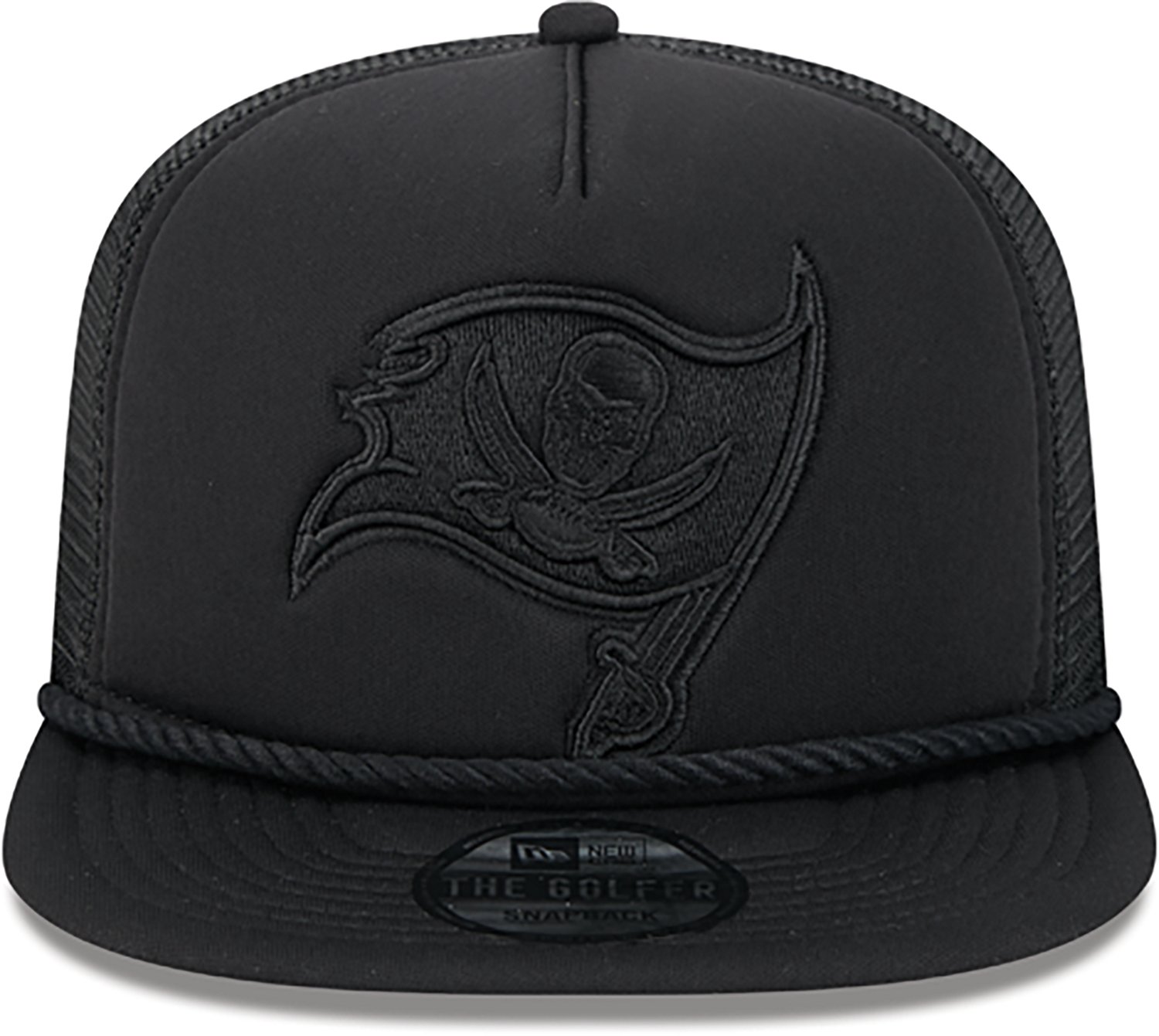 New Era Golfer Trucker Black Buccaneers Cap                                                                                      - view number 2