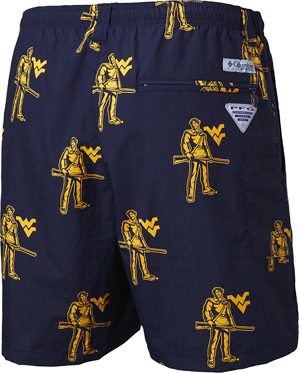 Columbia Sportswear Men's West Virginia University Backcast II Printed Shorts 6 in  - view number 6