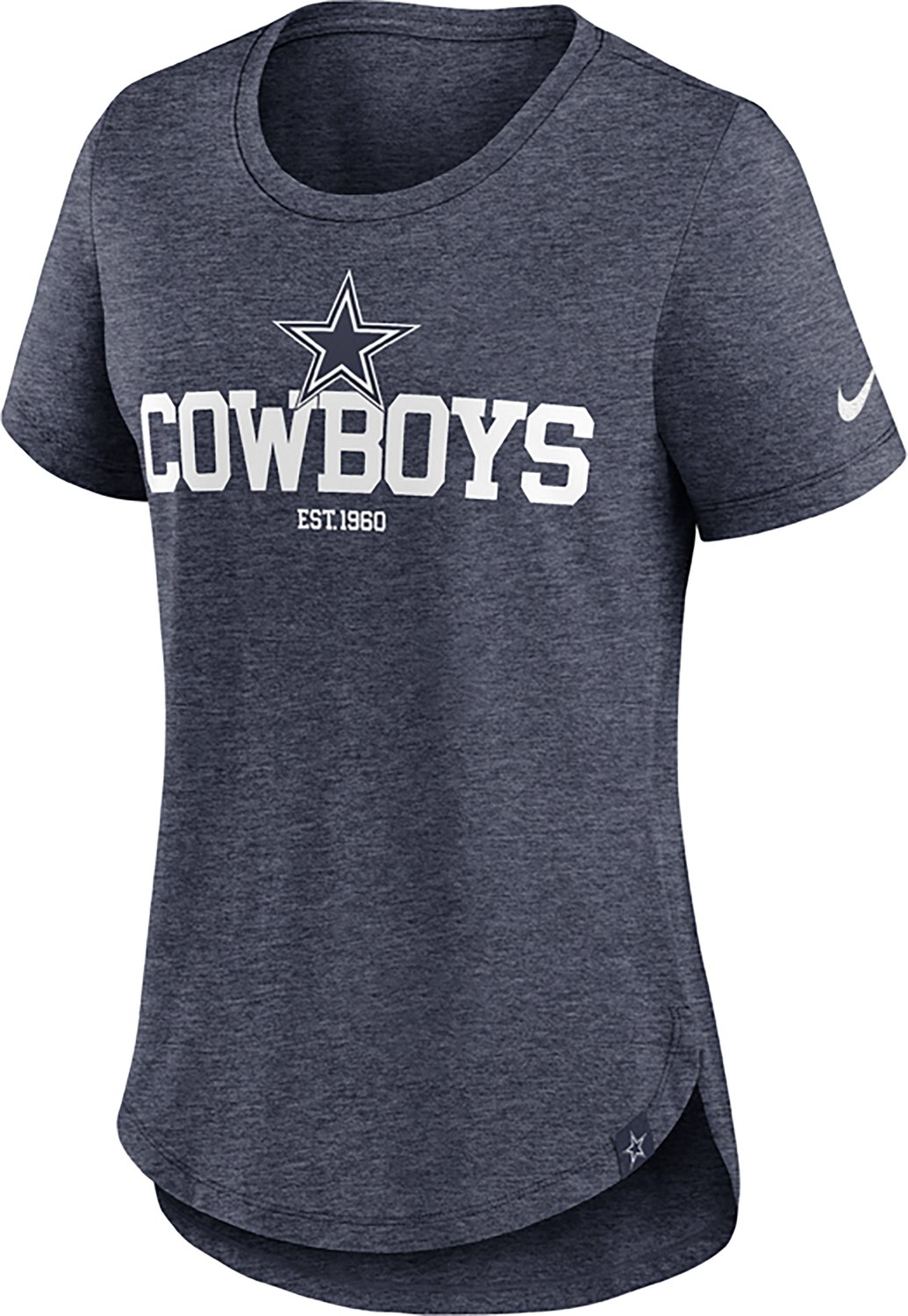 Nike Women's Dallas Cowboys Triblend Fashion T-shirt                                                                             - view number 2