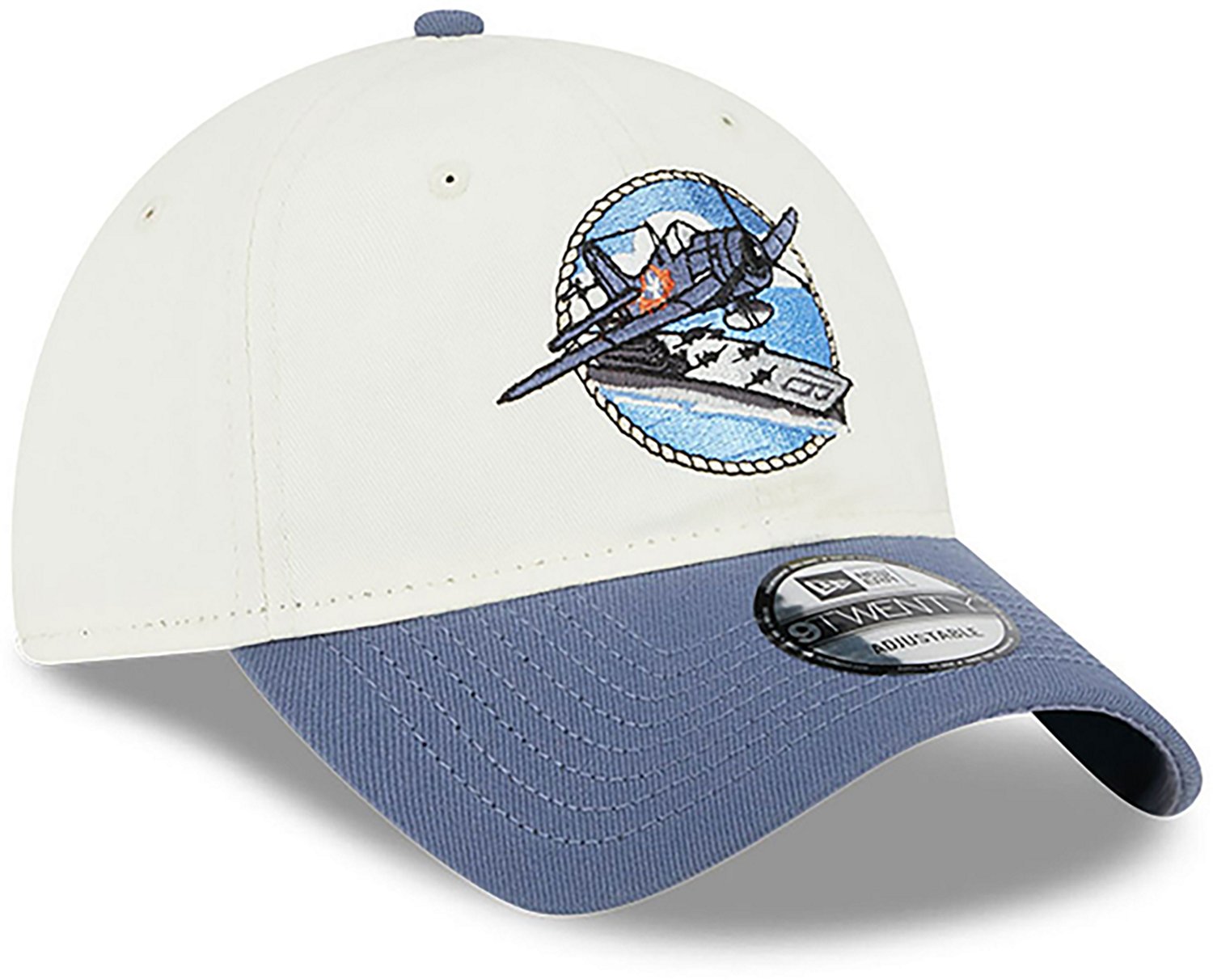 New Era Men's Corpus Christi Hooks '24 Theme Nights Blue Ghosts 9TWENTY Cap - view number 3