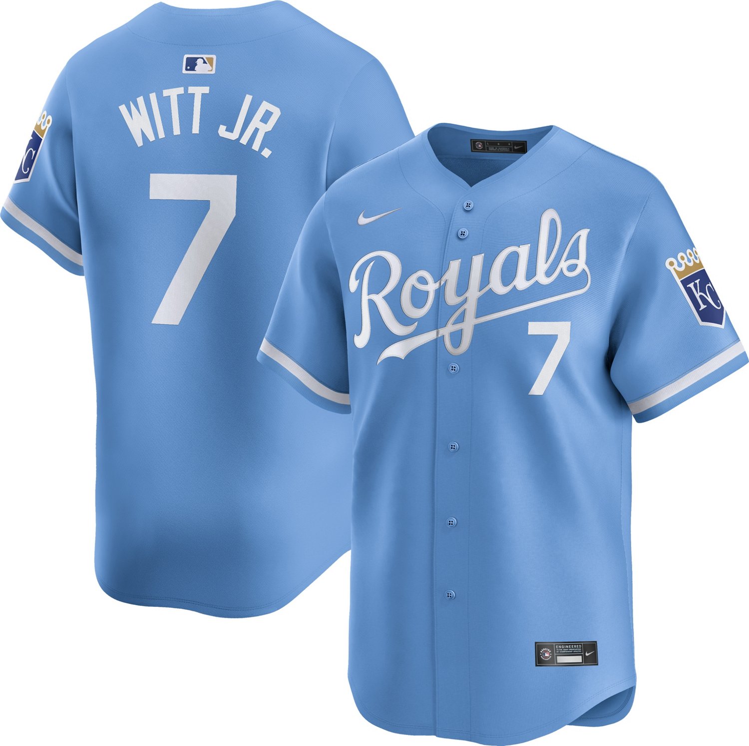 Nike Men's Kansas City Royals Bobby Witt Jr. Limited Name and Number Alternate Jersey - view number 3