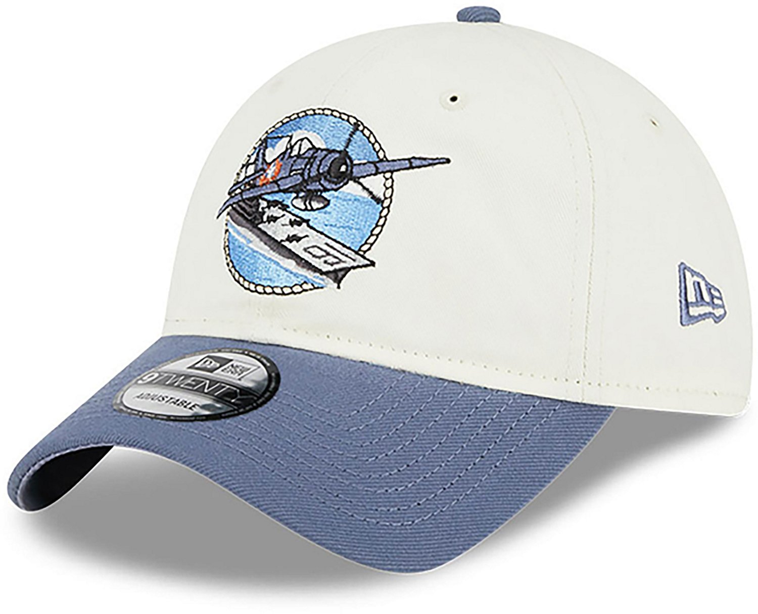 New Era Men's Corpus Christi Hooks '24 Theme Nights Blue Ghosts 9TWENTY Cap - view number 1