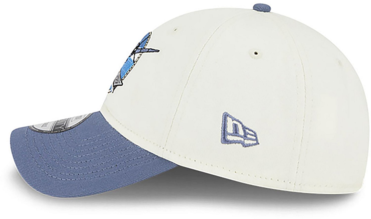 New Era Men's Corpus Christi Hooks '24 Theme Nights Blue Ghosts 9TWENTY Cap - view number 6