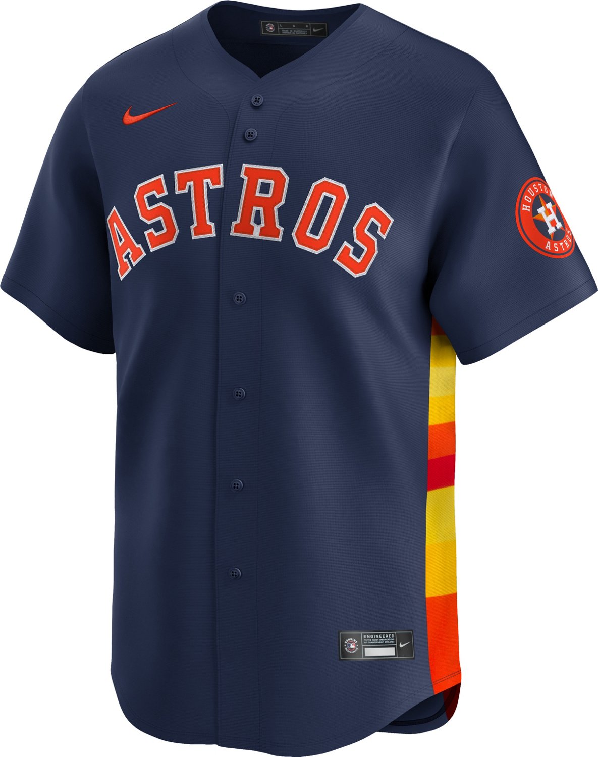 Nike Men's Houston Astros Framber Valdez Limited Name and Number Alternate Jersey - view number 2