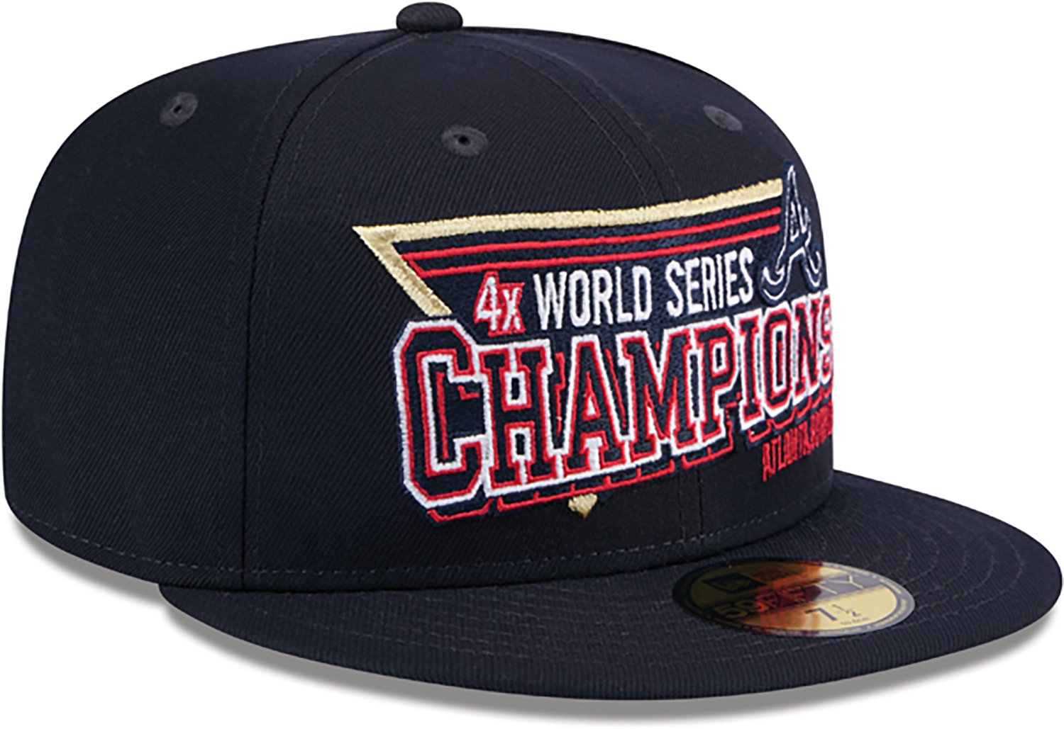 New Era Men's Atlanta Braves Throwback Champs 59FIFTY Cap - view number 3