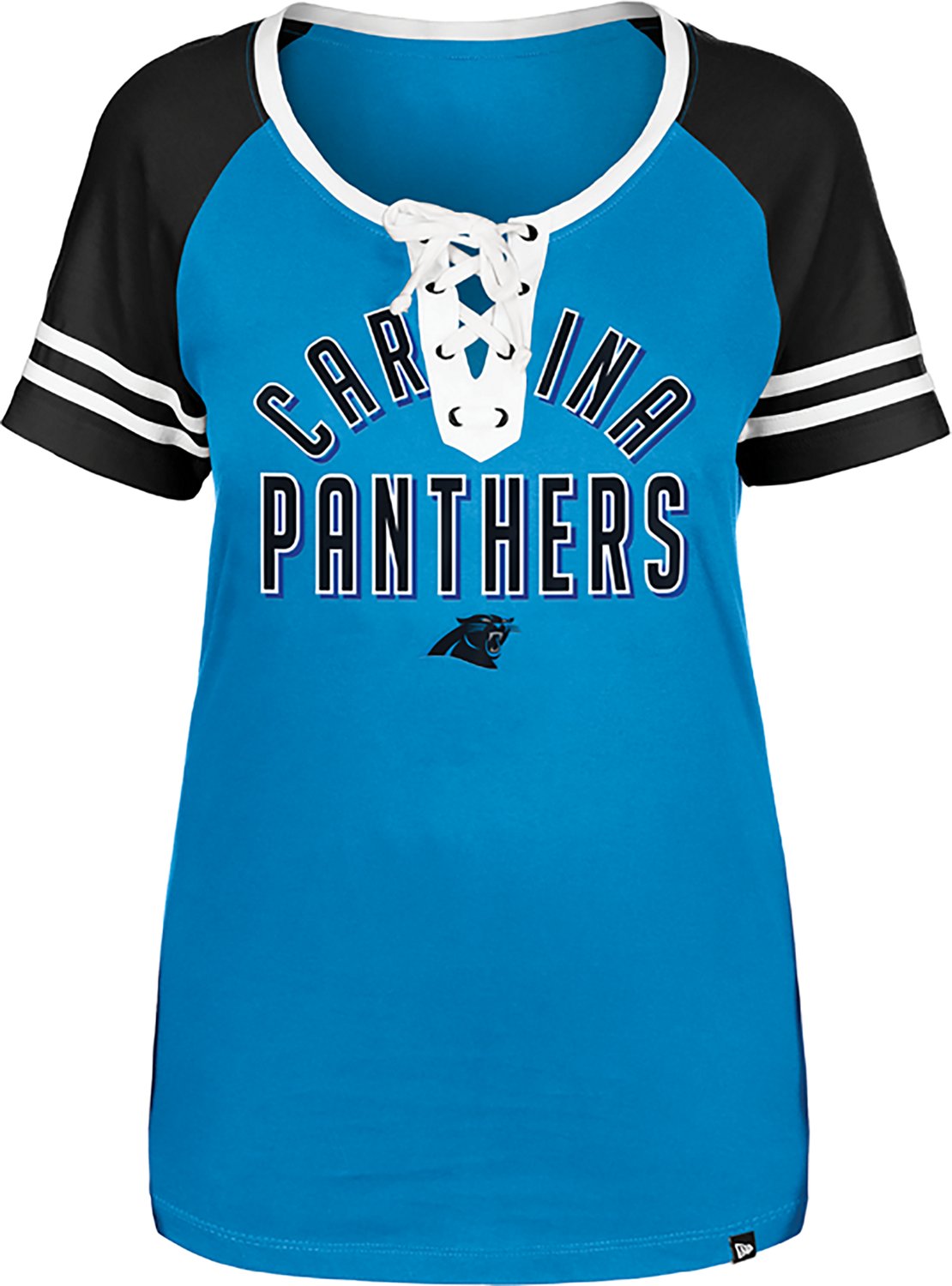 New Era Women's Panthers Lace Scoop T-shirt