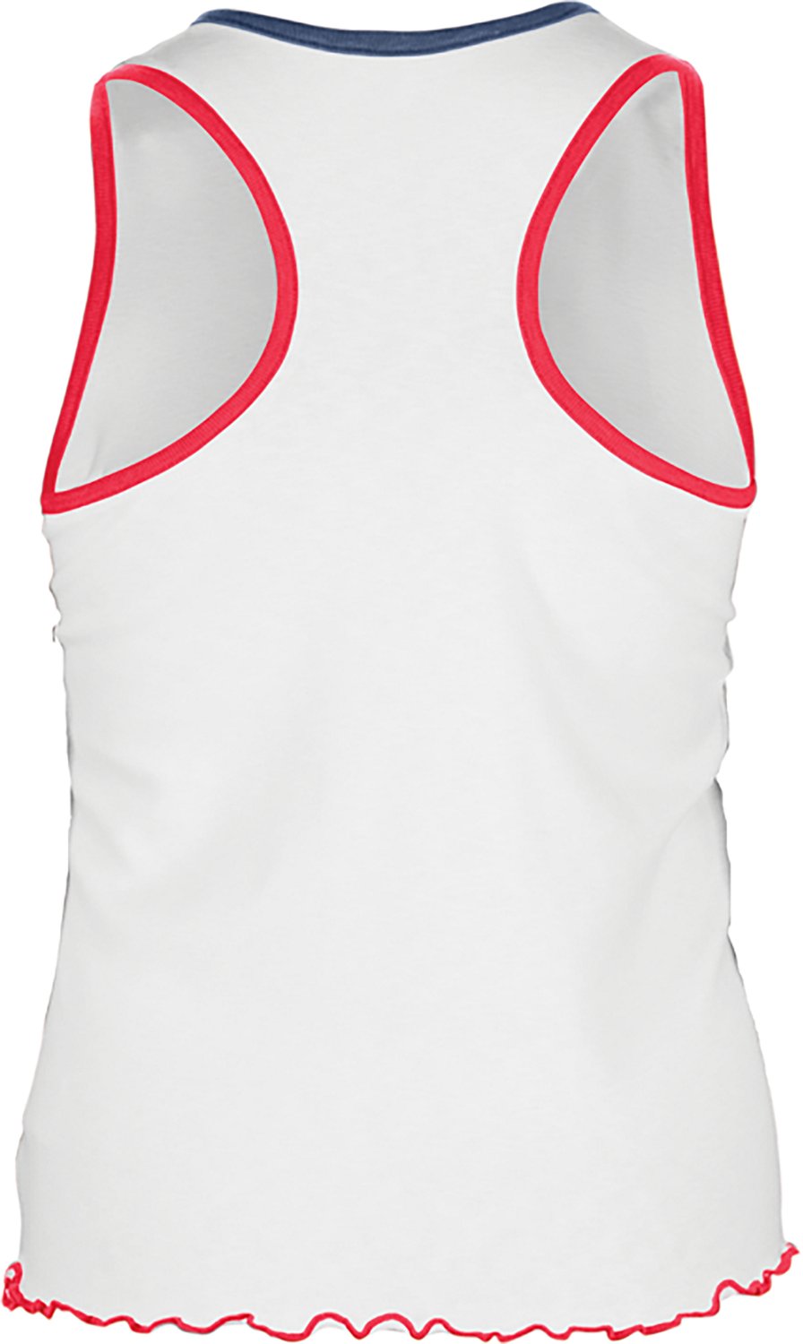 New Era Women's St. Louis Cardinals V-Notch Lettuce Hem Tank Top - view number 2
