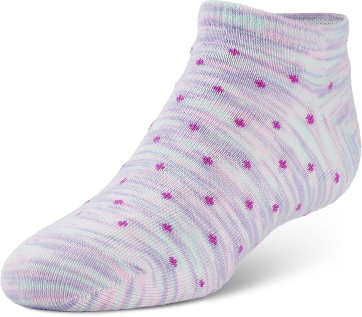 BCG Youth Dottie Spottie No Show Socks 6-Pack - view number 2