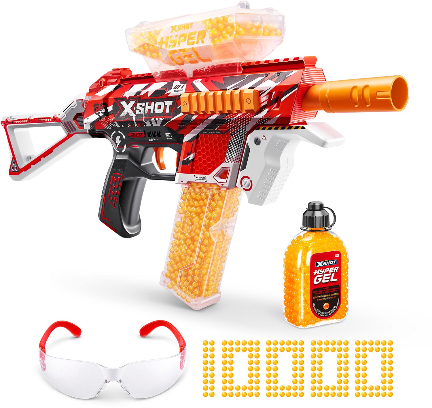 ZURU X-Shot Hyper Gel Trace Fire Blaster 10k Hyper Gel Pellets                                                                   - view number 2