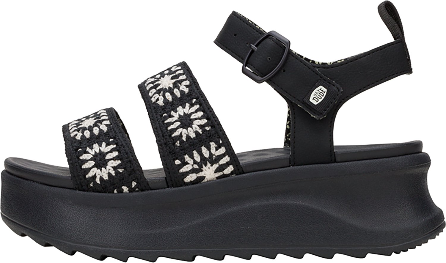 Hey Dude Women's Delray Buckle Cottage Crochet Sandals                                                                           - view number 2