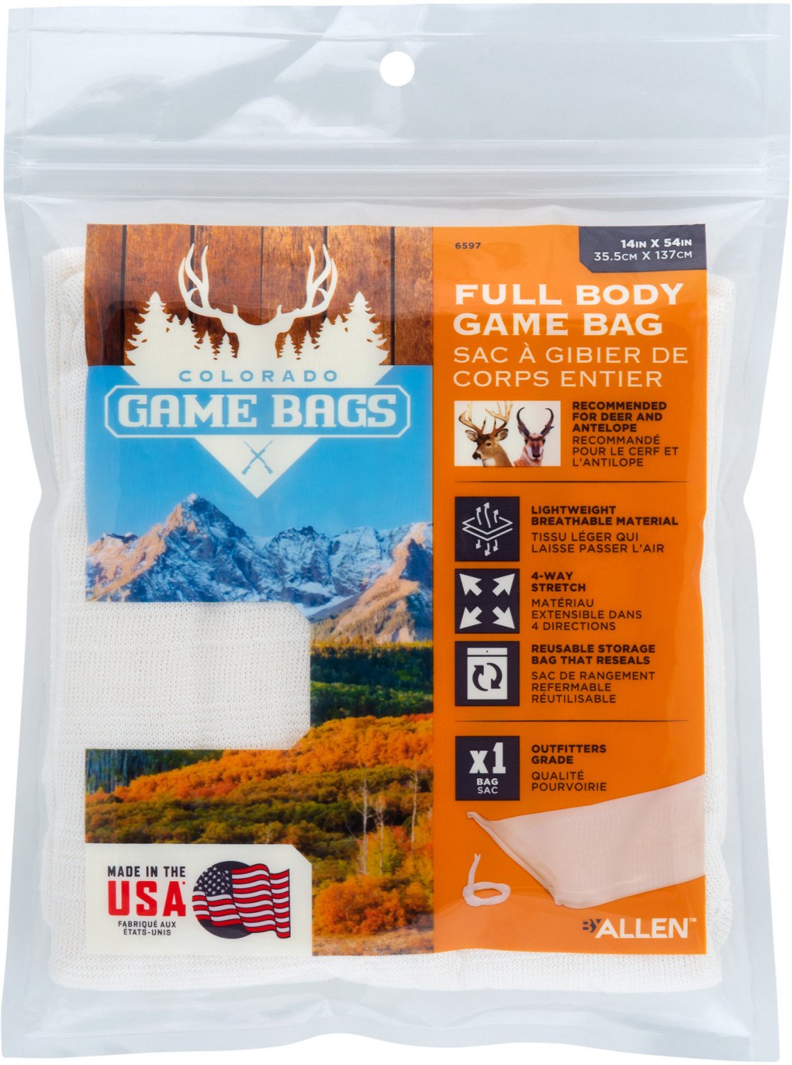 Allen Company Colorado Full Body Large Carcass Game Bag - view number 5