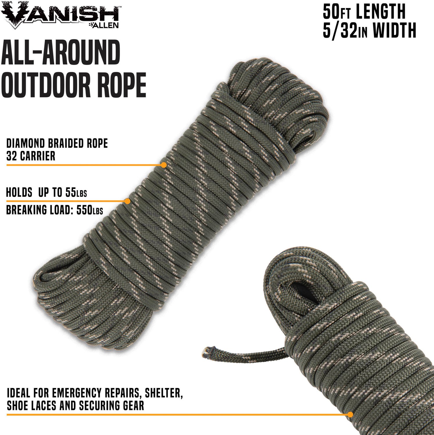 Vanish All-Around 50 ft Outdoor Rope - view number 2