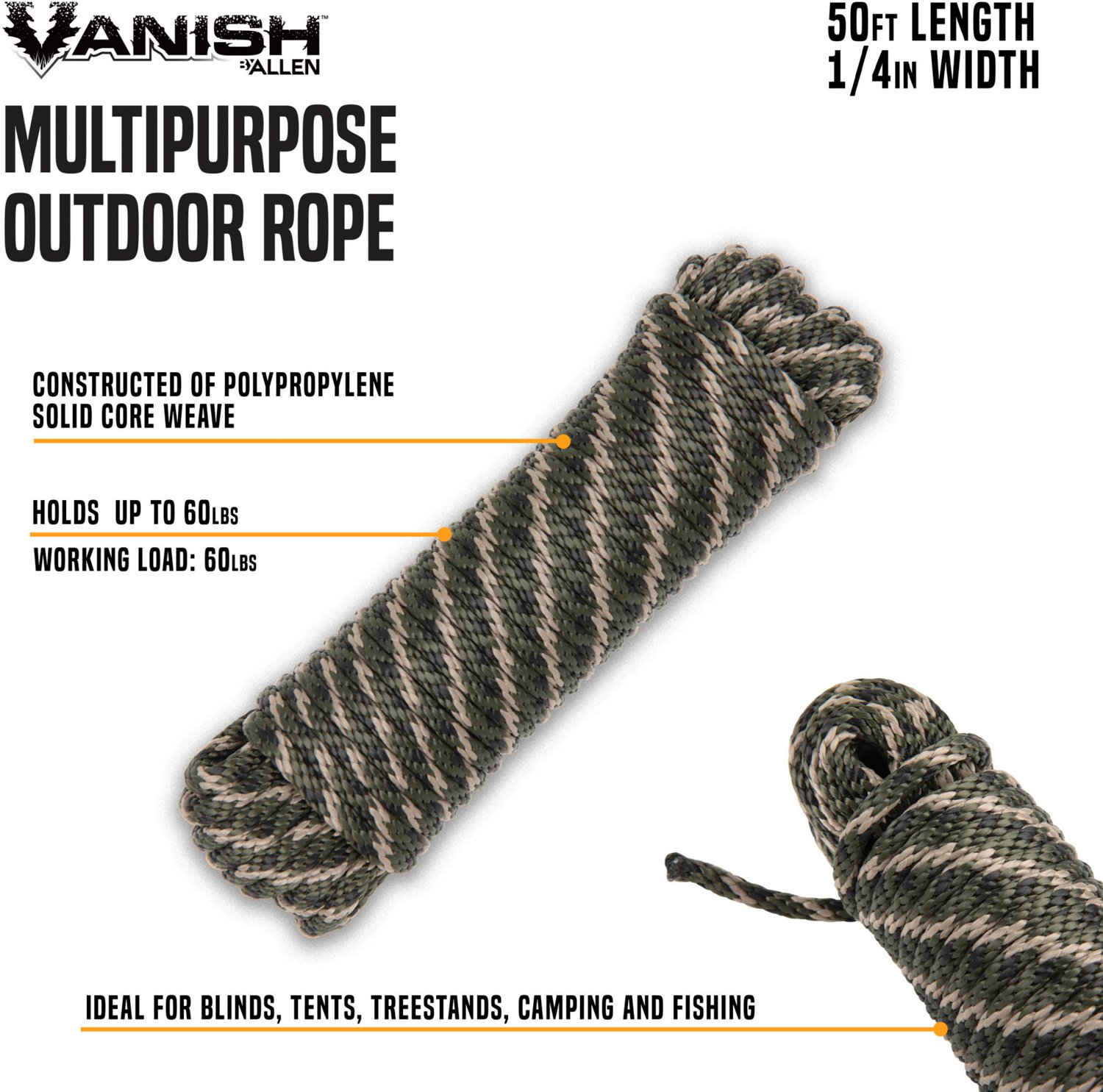 Vanish Multipurpose 50 ft Outdoor Rope                                                                                           - view number 2