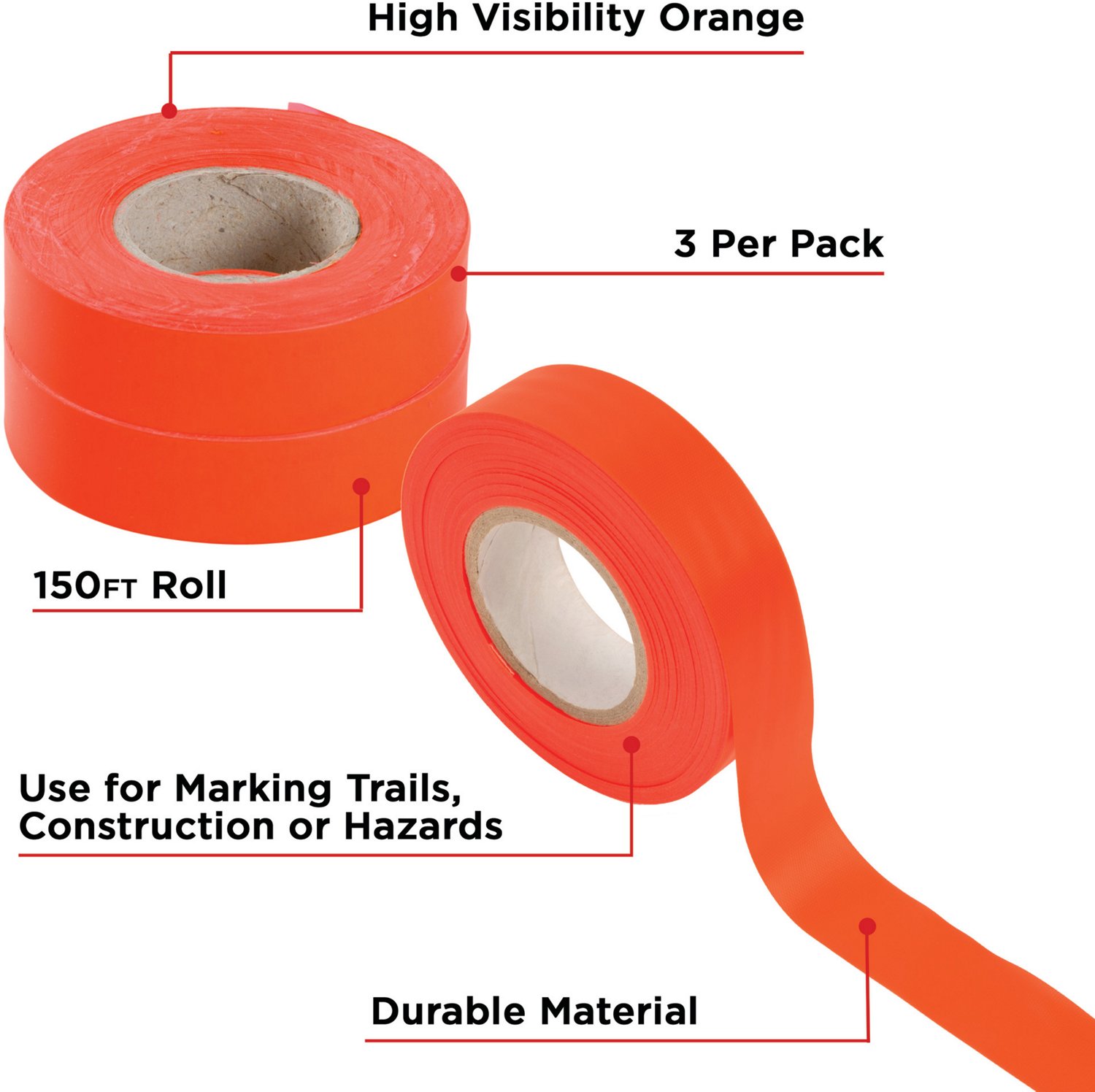 Allen Company Flagging Tape 3-Pack - view number 3