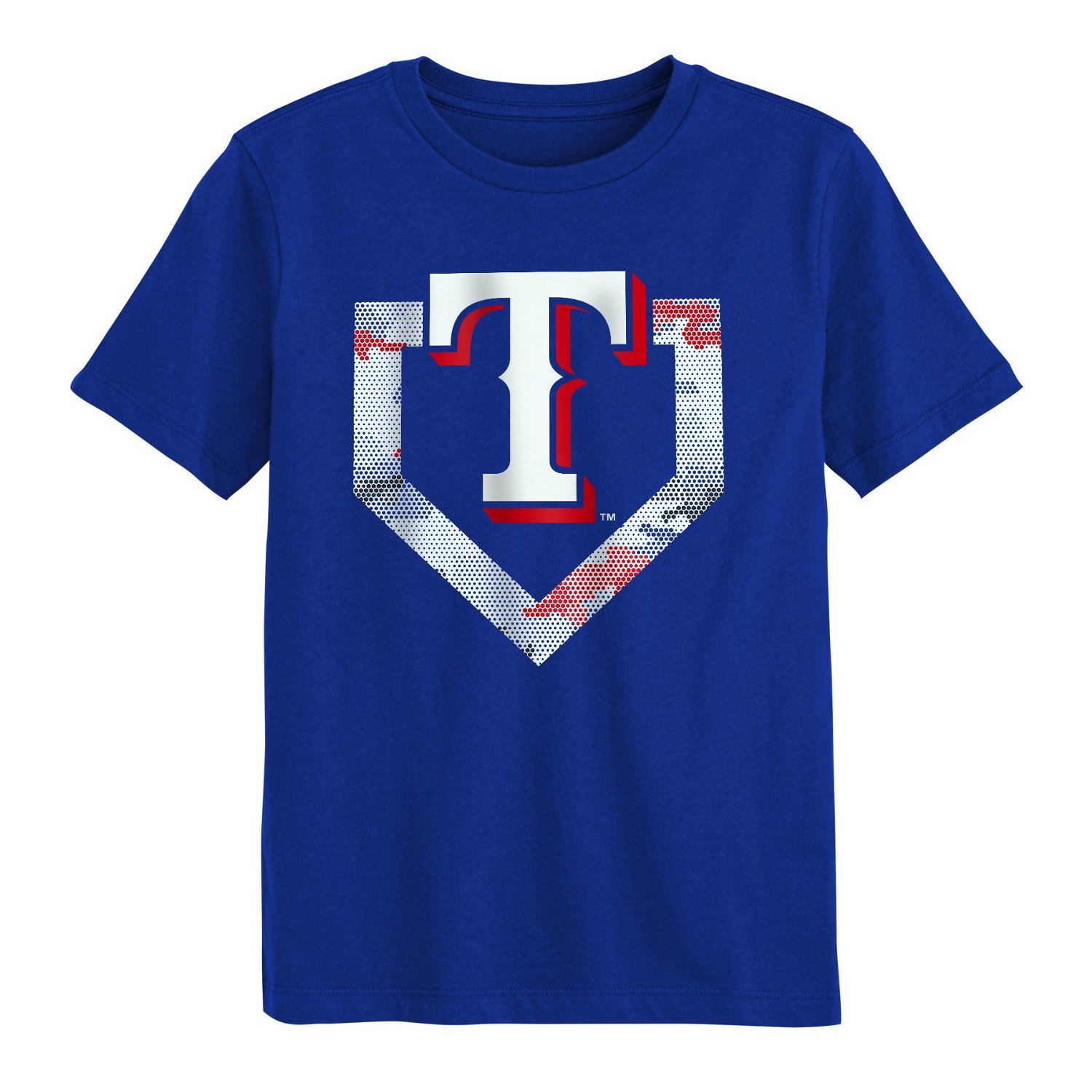 Outerstuff Boys' Rangers Tech Camo Base Short Sleeve T-shirt                                                                     - view number 1