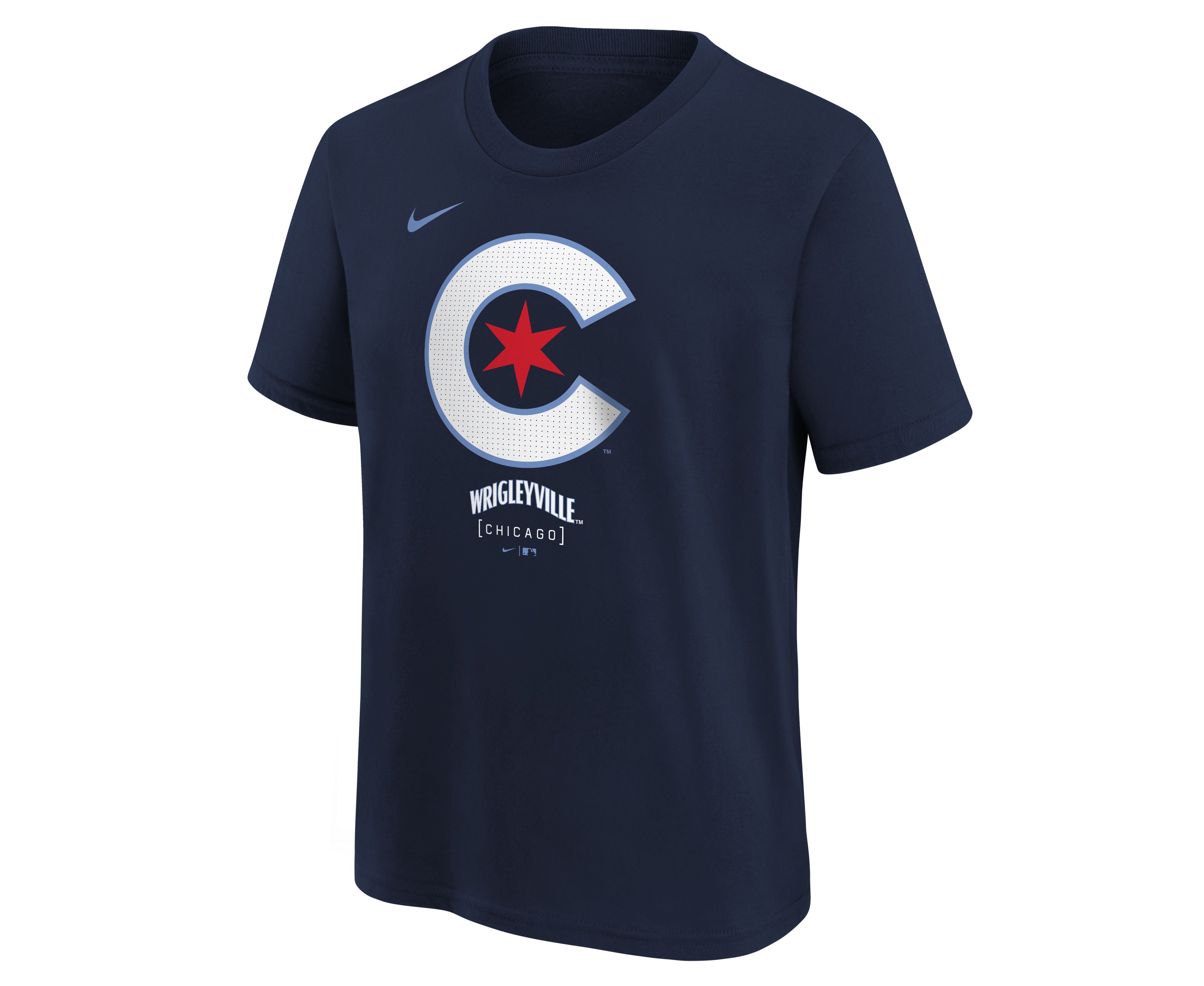 Nike Youth Chicago Cubs City Connect Logo Short Sleeve T-shirt