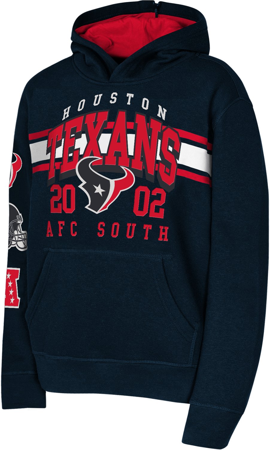 Outerstuff Boys’ Houston Texans World Wide Fleece Pullover Hoodie