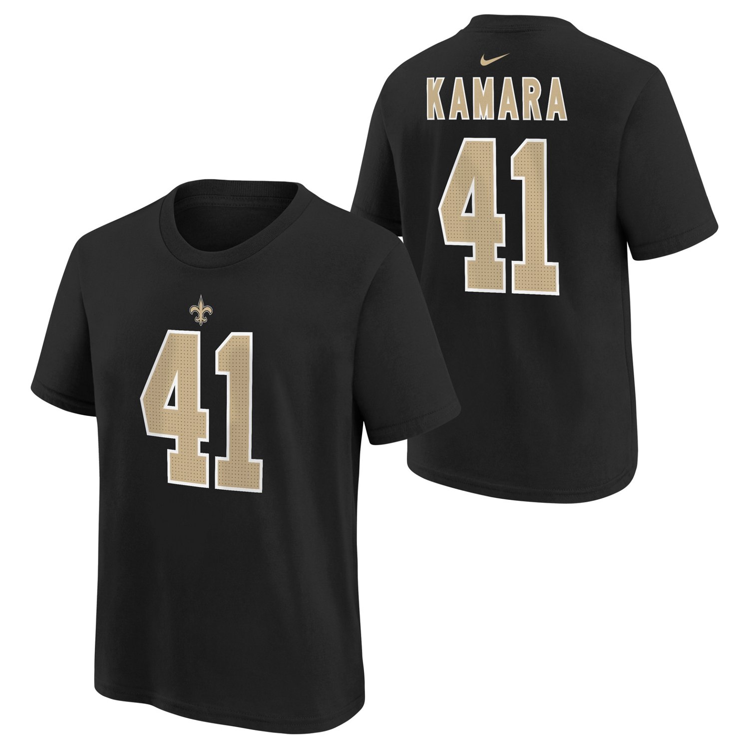 Nike Boys' New Orleans Saints Alvin Kamara Fuse Name and Number T-shirt - view number 2