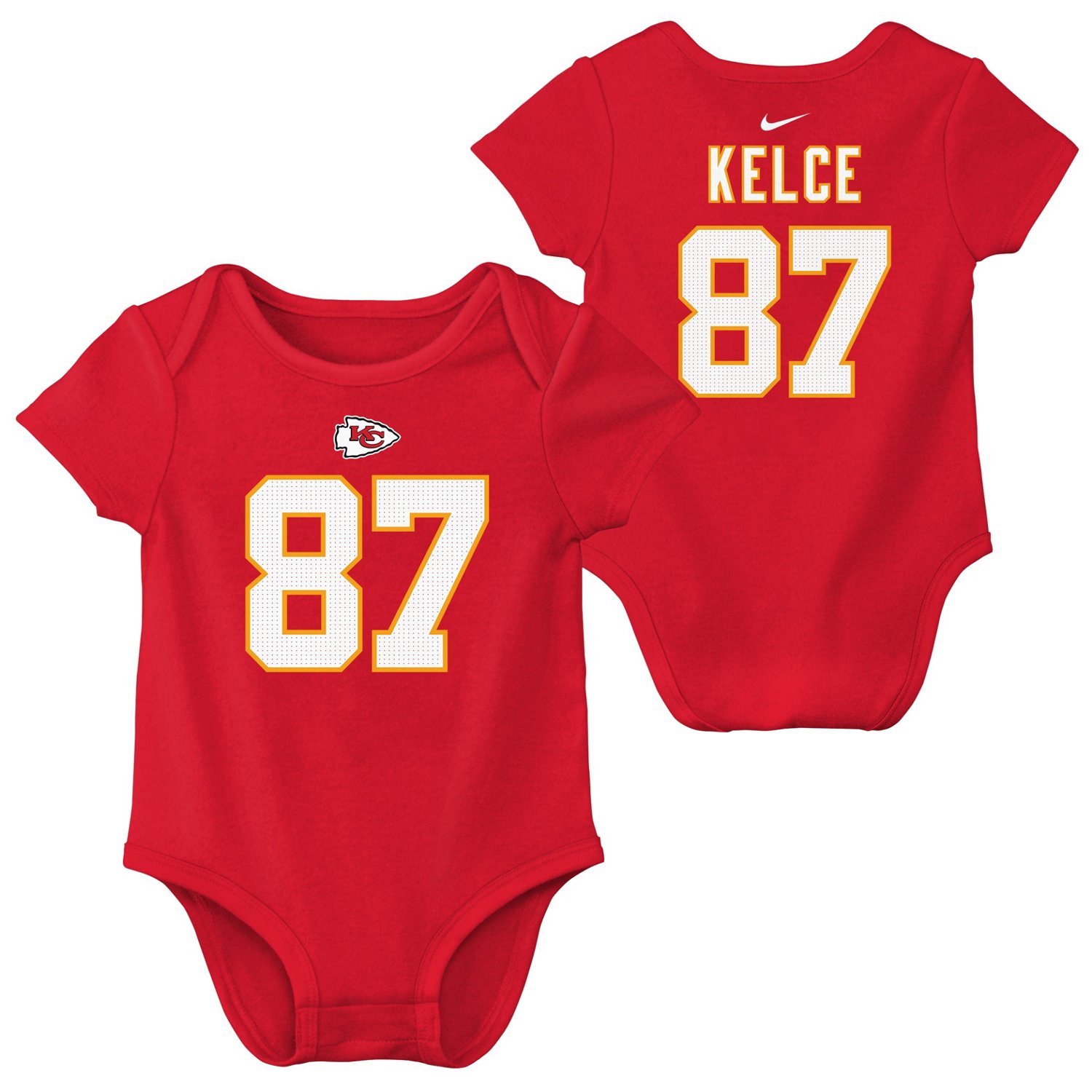Nike Infants' Kansas City Chiefs Travis Kelce Game Team Jersey Romper - view number 2