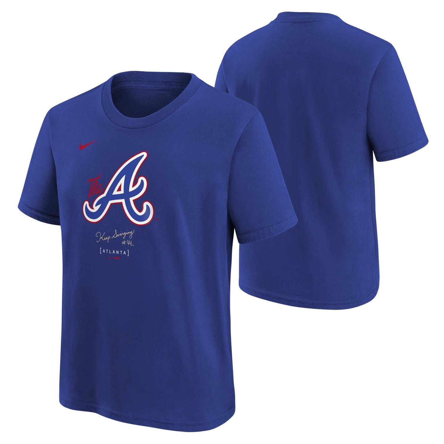 Nike Youth Atlanta Braves City Connect Logo Short Sleeve T-shirt - view number 2