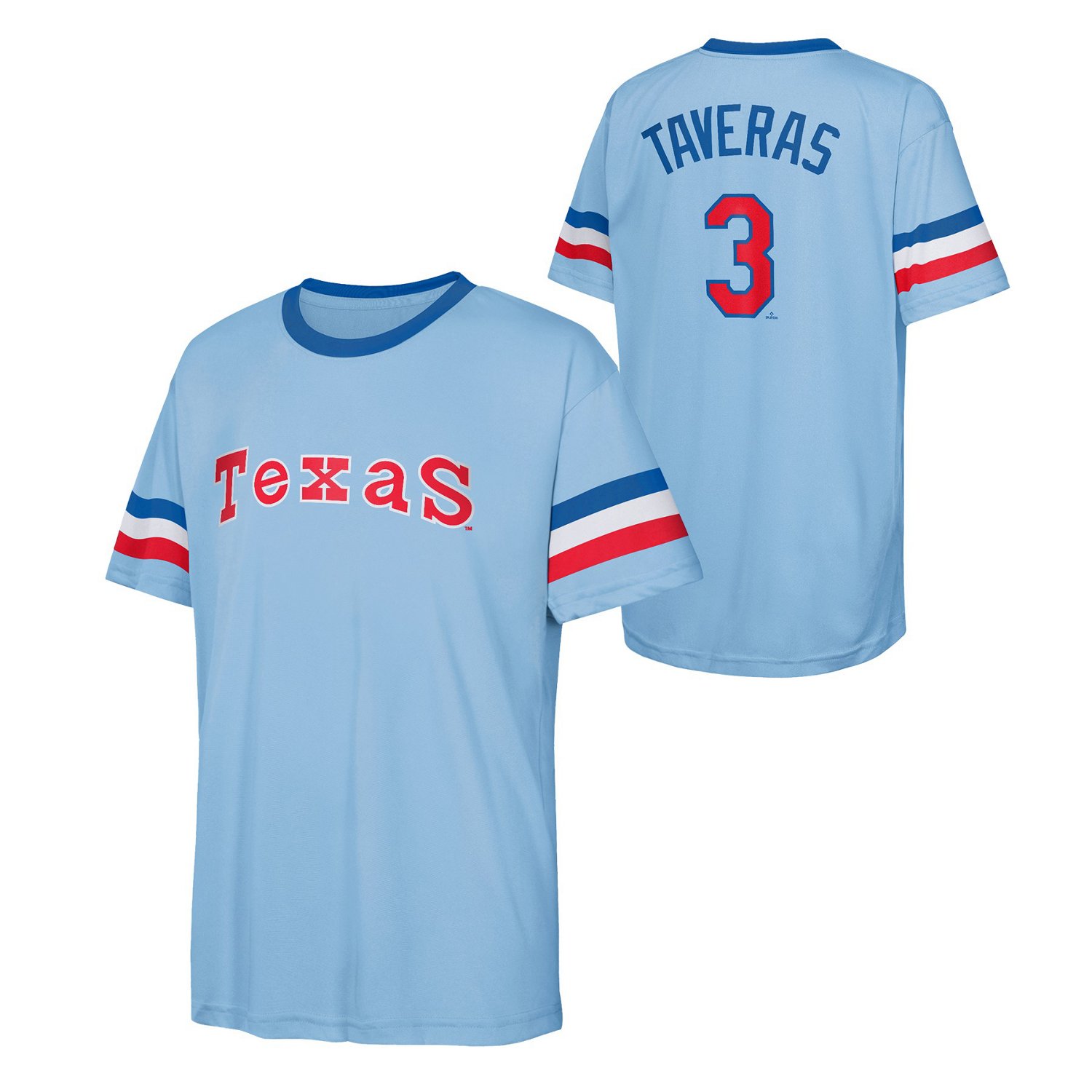 Outerstuff Youth Texas Rangers Taveras Sublimated N&N T-shirt - view number 2