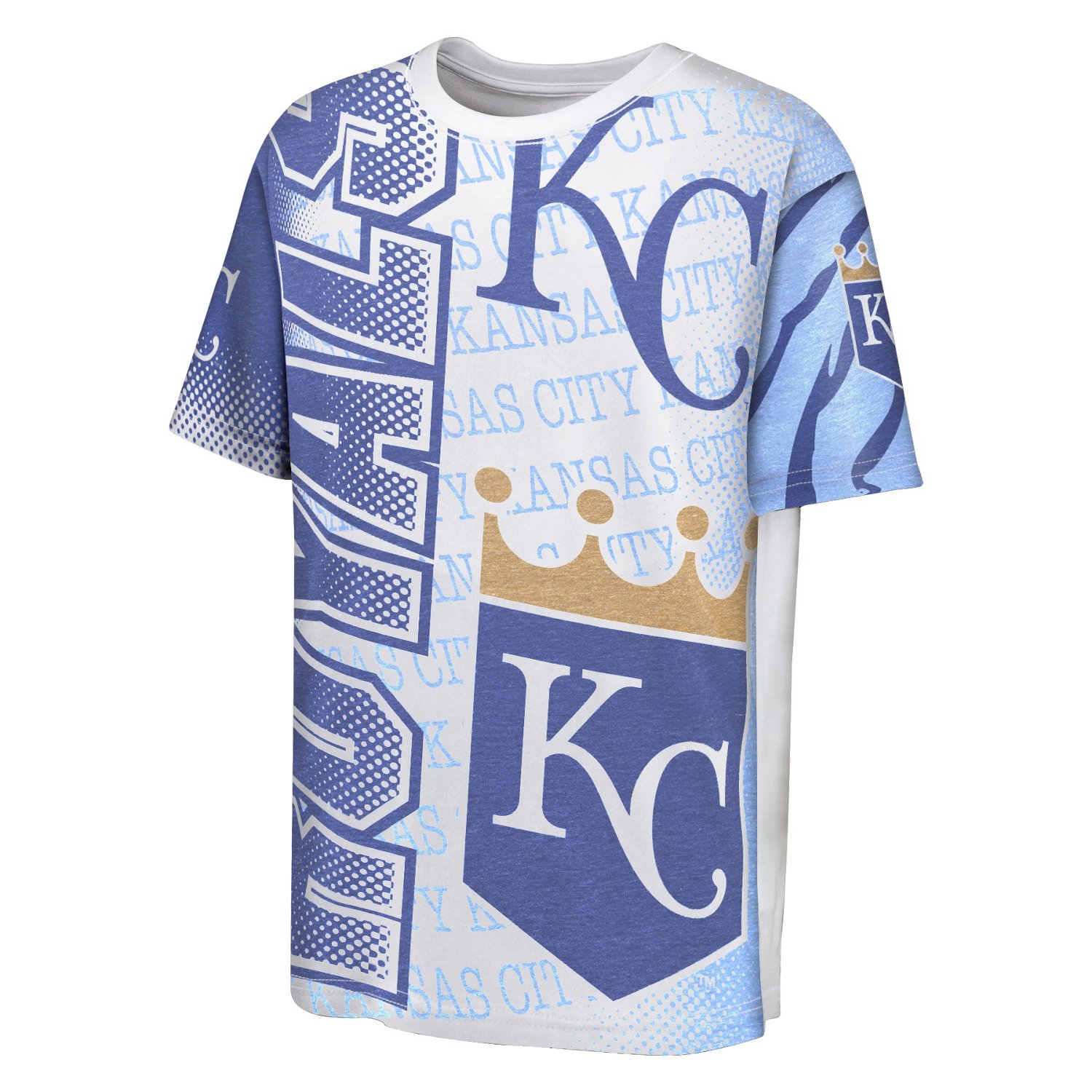 Outerstuff Youth Kansas City Royals Impact Hit Sublimated Short Sleeve T-shirt                                                  