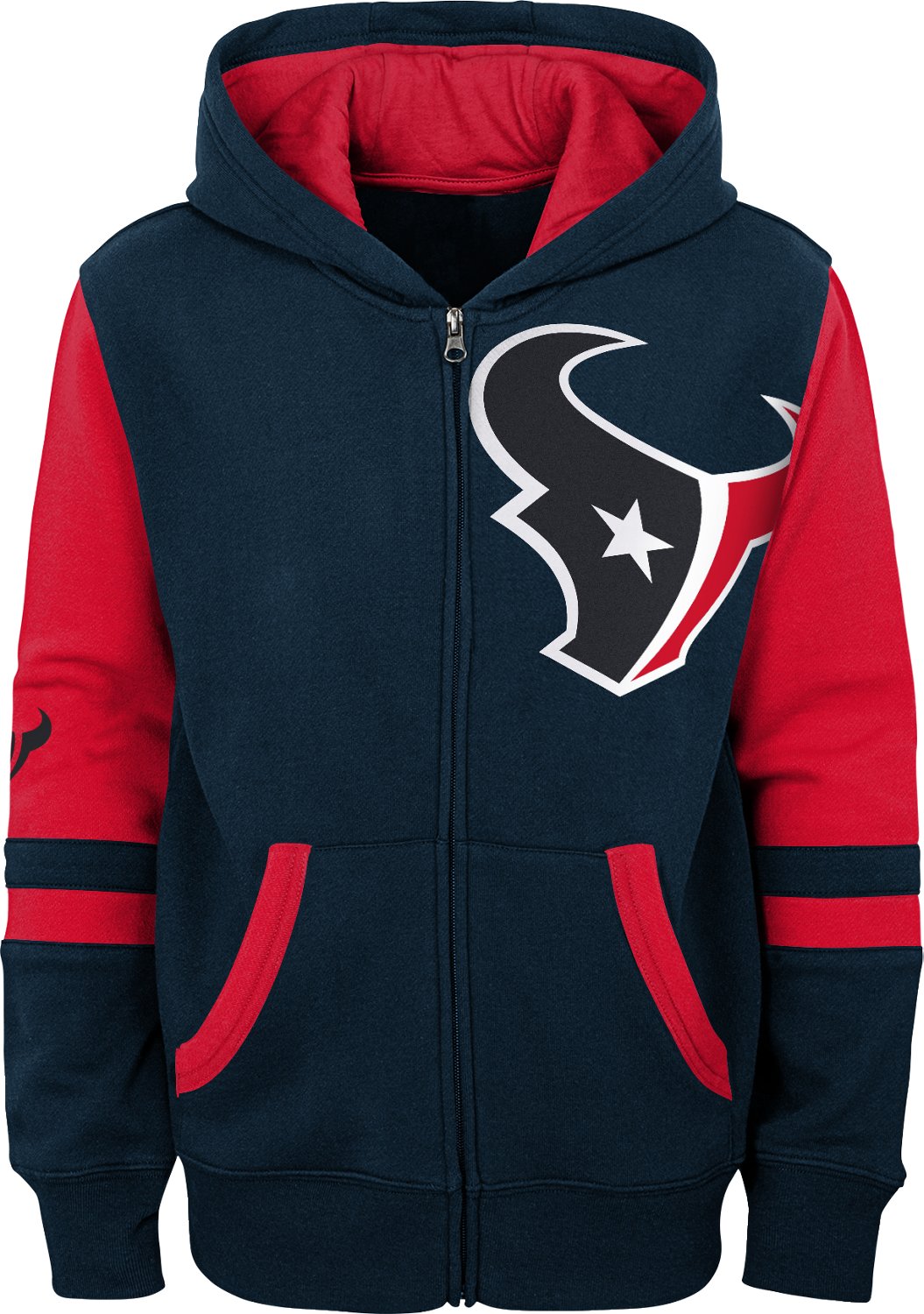 Outerstuff Boys’ Houston Texans Stadium Full Zip Fleece Hoodie  - view number 2