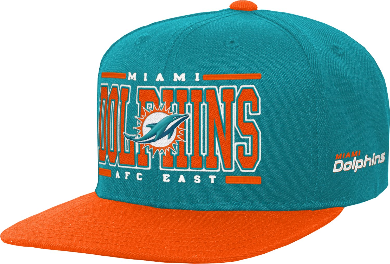 Outerstuff Boys' Miami Dolphins Retro Deadstock Snapback Cap