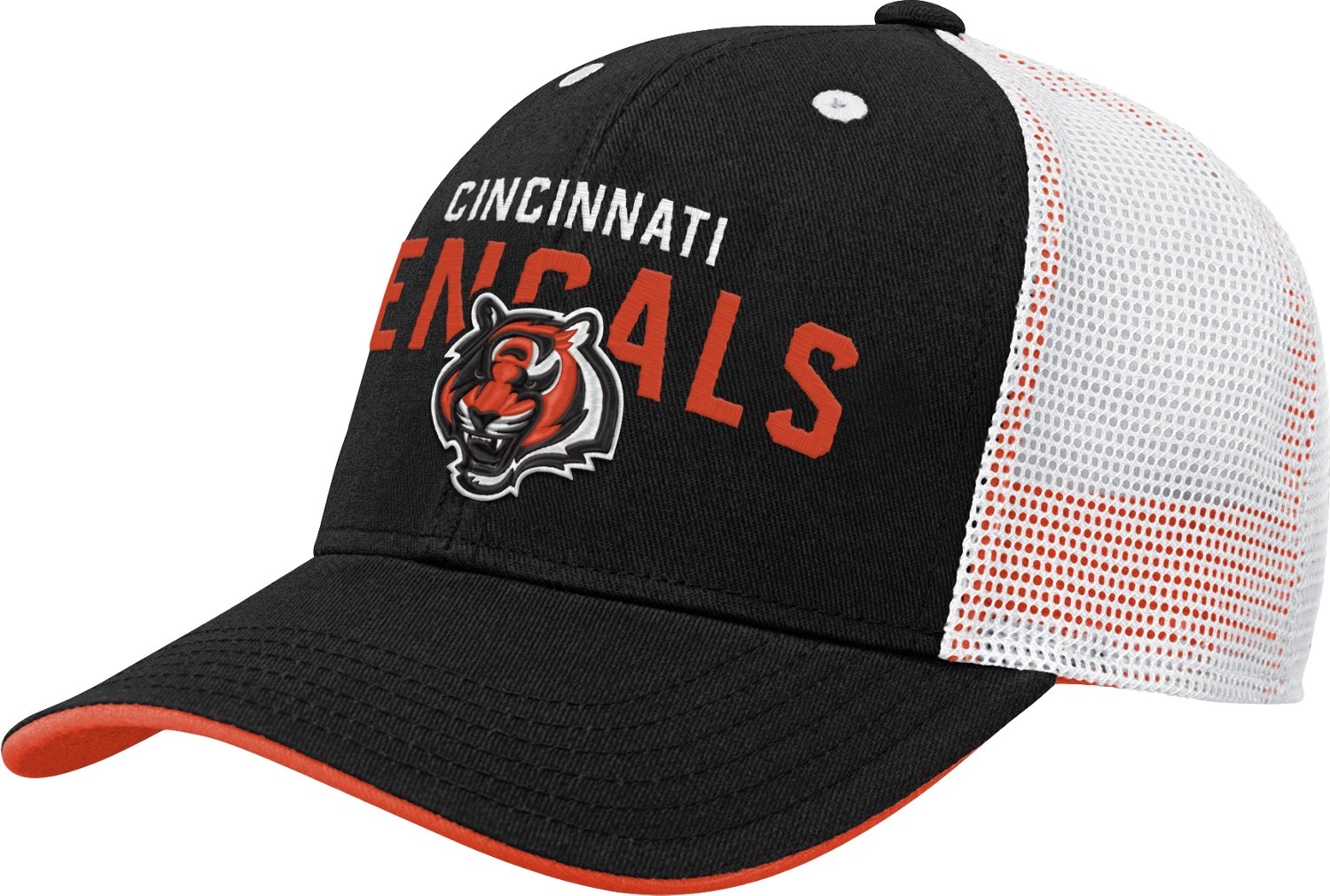 Outerstuff Boys' Cincinnati Bengals Core Lockup Mesh Back Adjustable Cap - view number 2