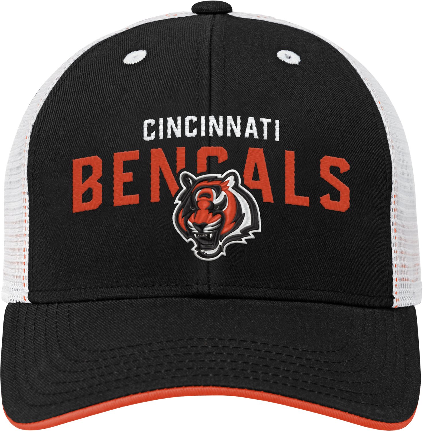 Outerstuff Boys' Cincinnati Bengals Core Lockup Mesh Back Adjustable Cap - view number 3