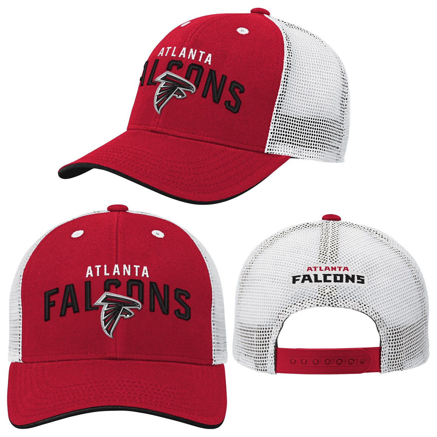 Outerstuff Boys' Atlanta Falcons Core Lockup Mesh Back Adjustable Cap - view number 2