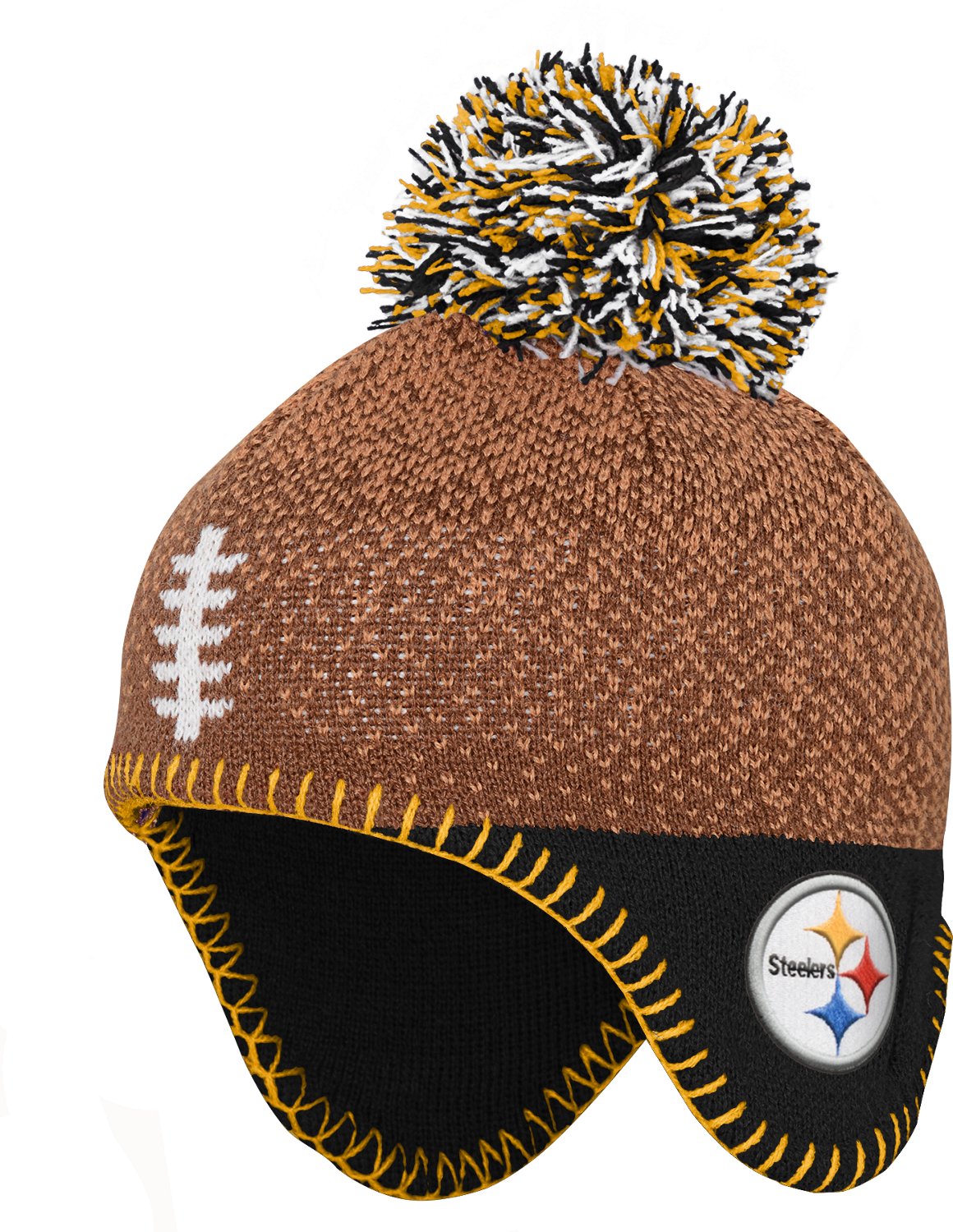 Outerstuff Infants' Steelers Football Head Knit Hat - view number 2